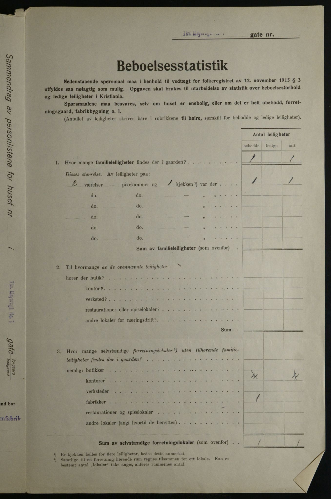 OBA, Municipal Census 1923 for Kristiania, 1923, p. 121234