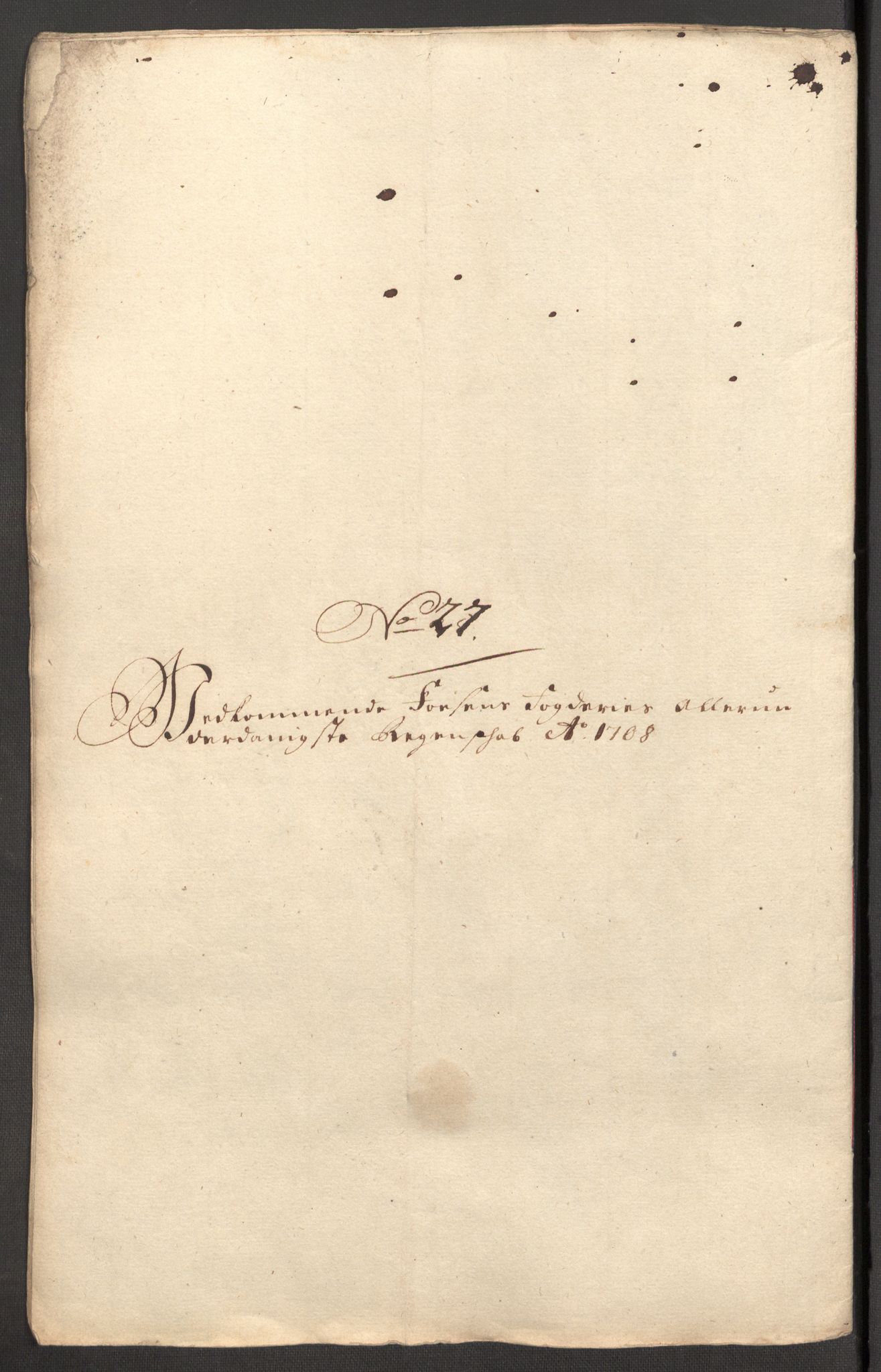 Rentekammeret inntil 1814, Reviderte regnskaper, Fogderegnskap, RA/EA-4092/R57/L3858: Fogderegnskap Fosen, 1708-1709, p. 185