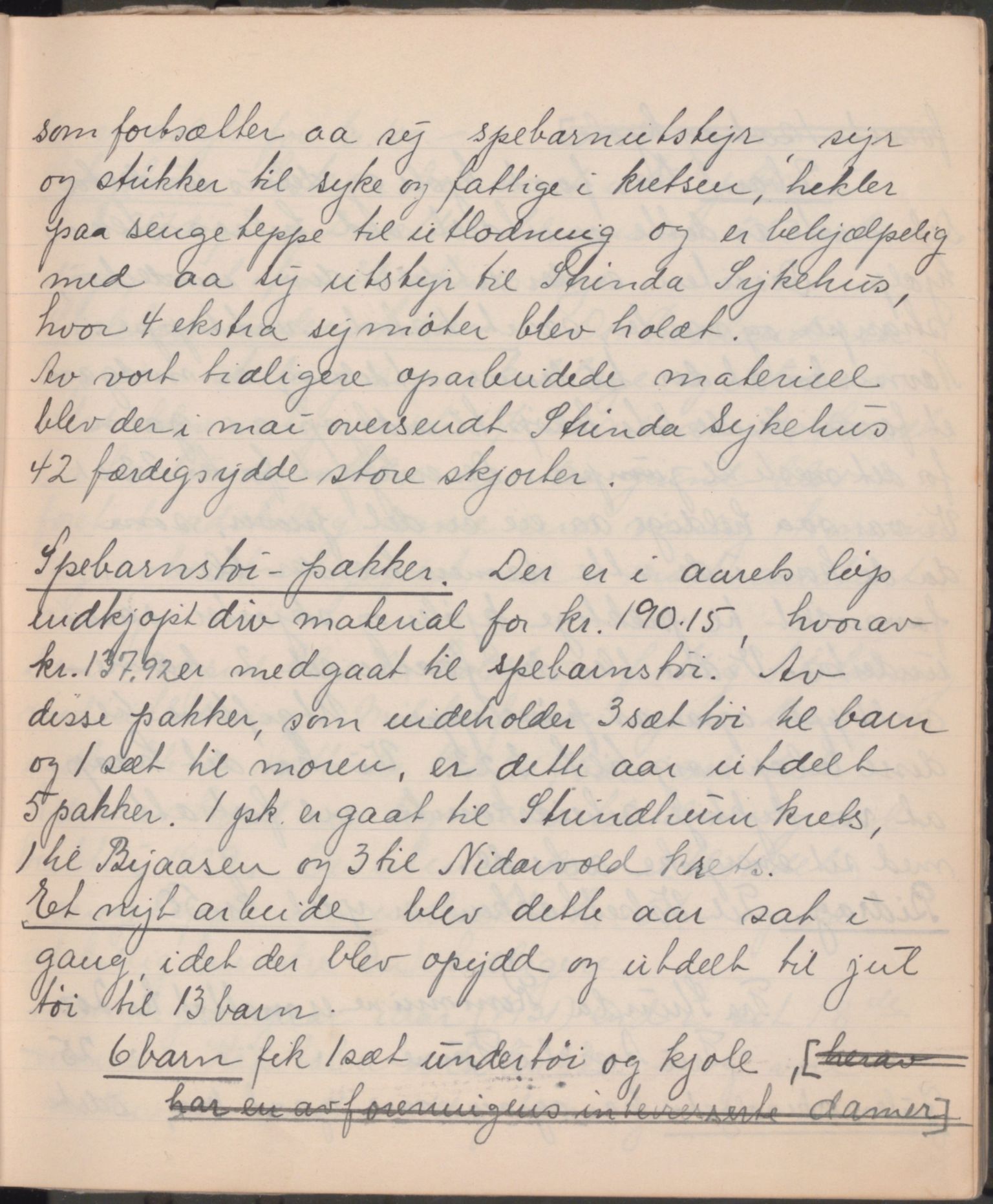 Trondheim Røde Kors, TRKO/PA-1204/A/Ab/L0004: Dagbok for Strinda Røde Kors, 1926-1952, p. 67
