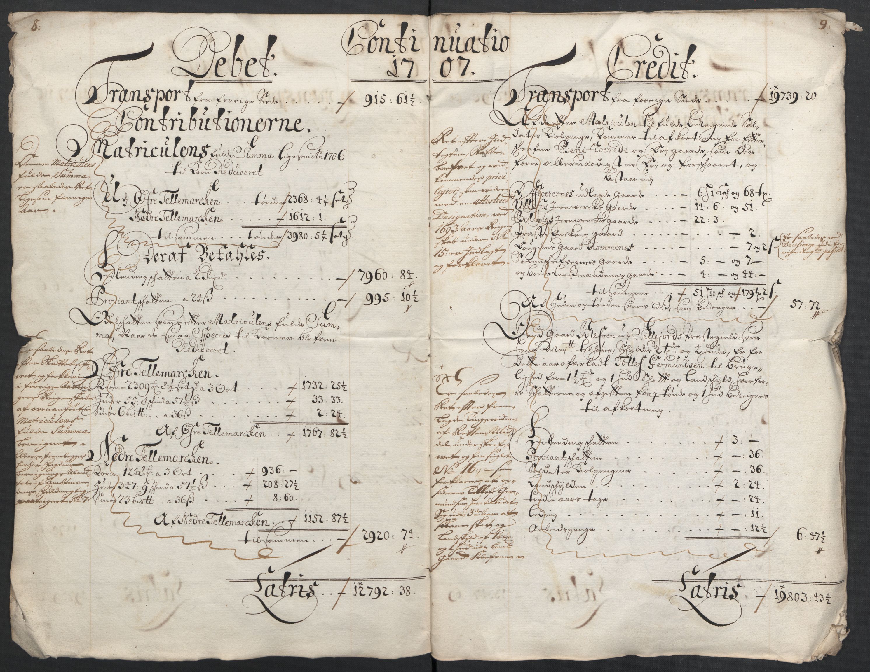 Rentekammeret inntil 1814, Reviderte regnskaper, Fogderegnskap, AV/RA-EA-4092/R36/L2116: Fogderegnskap Øvre og Nedre Telemark og Bamble, 1706-1707, p. 172