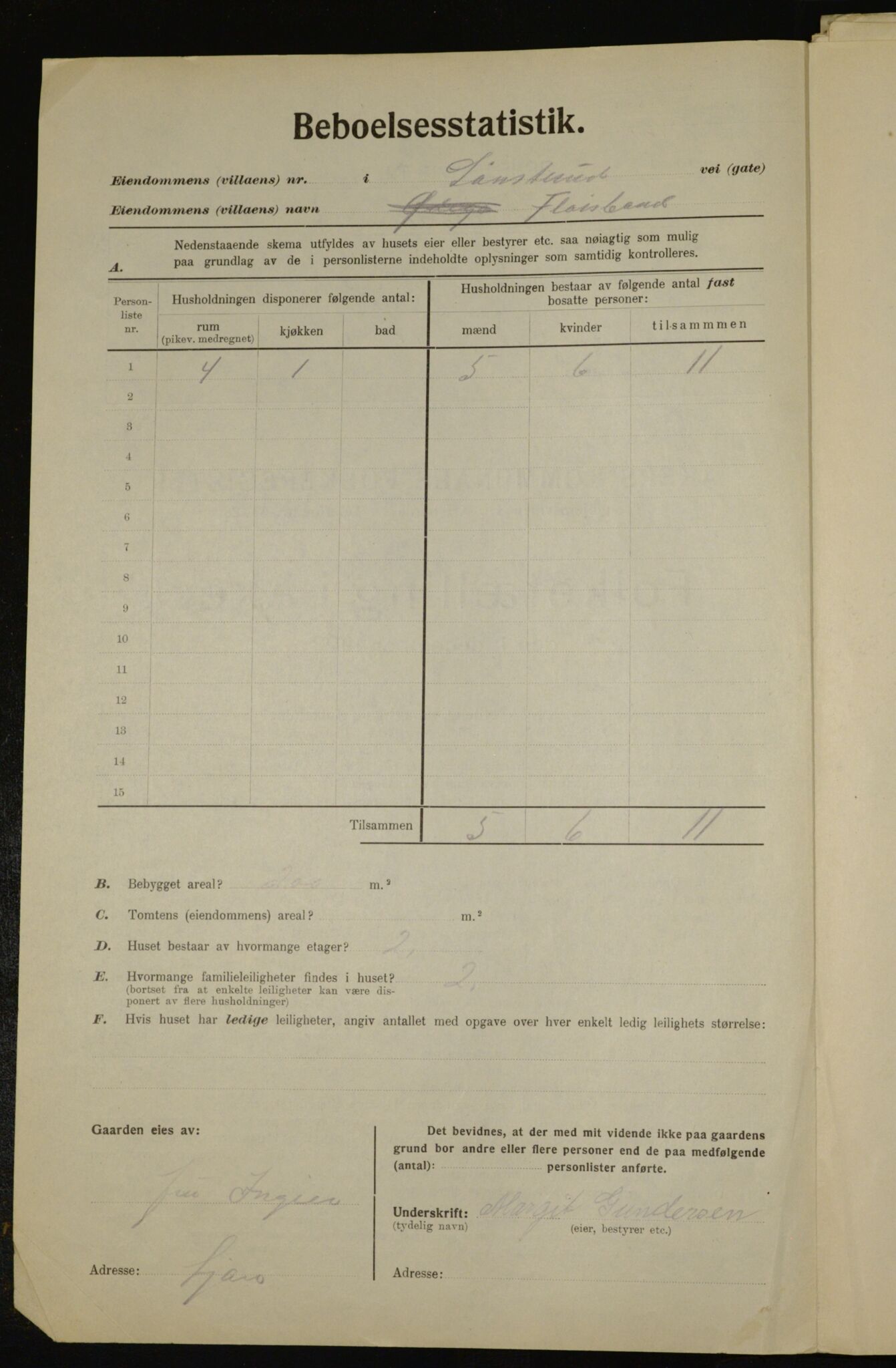 , Municipal Census 1923 for Aker, 1923, p. 46372