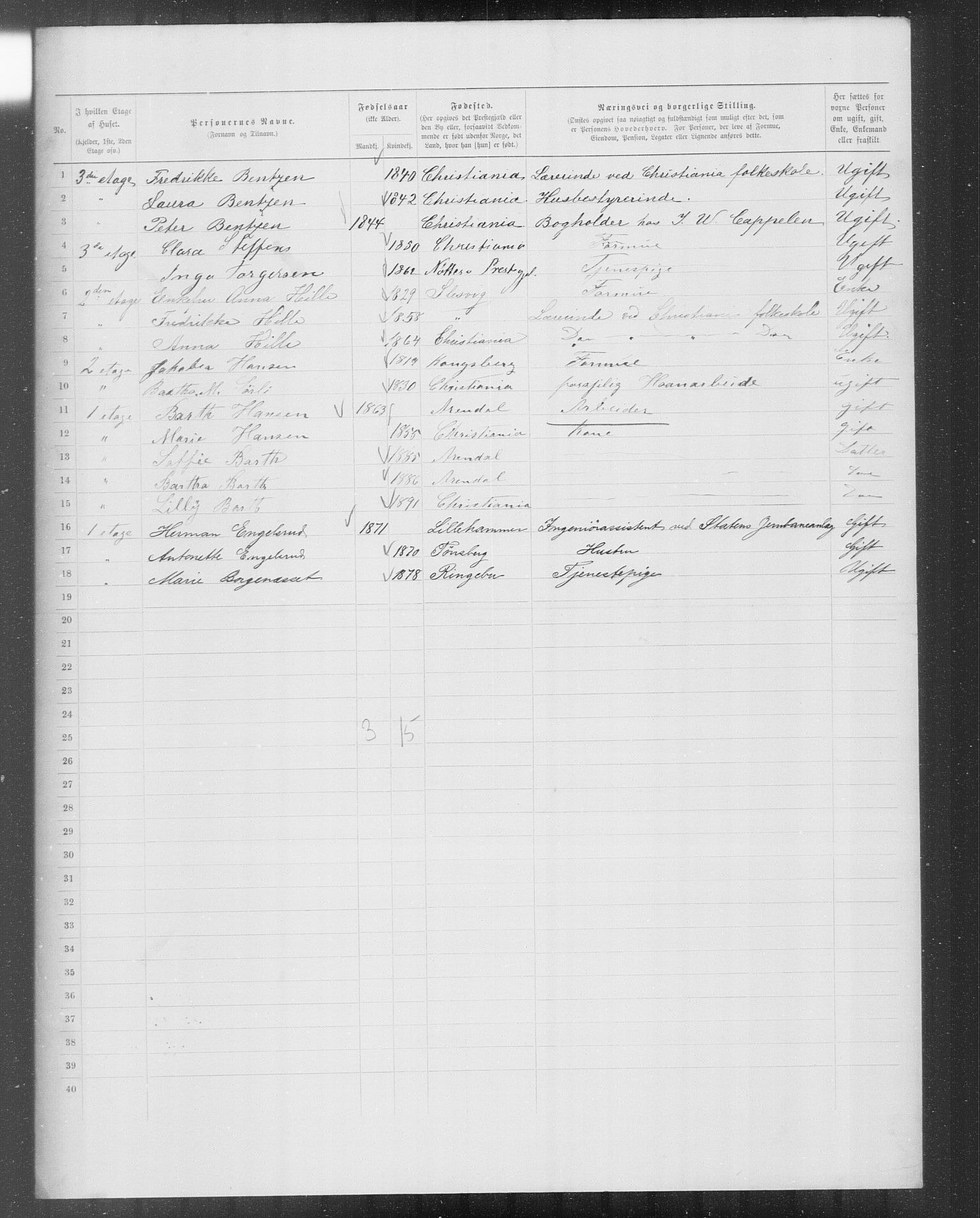 OBA, Municipal Census 1899 for Kristiania, 1899, p. 10259