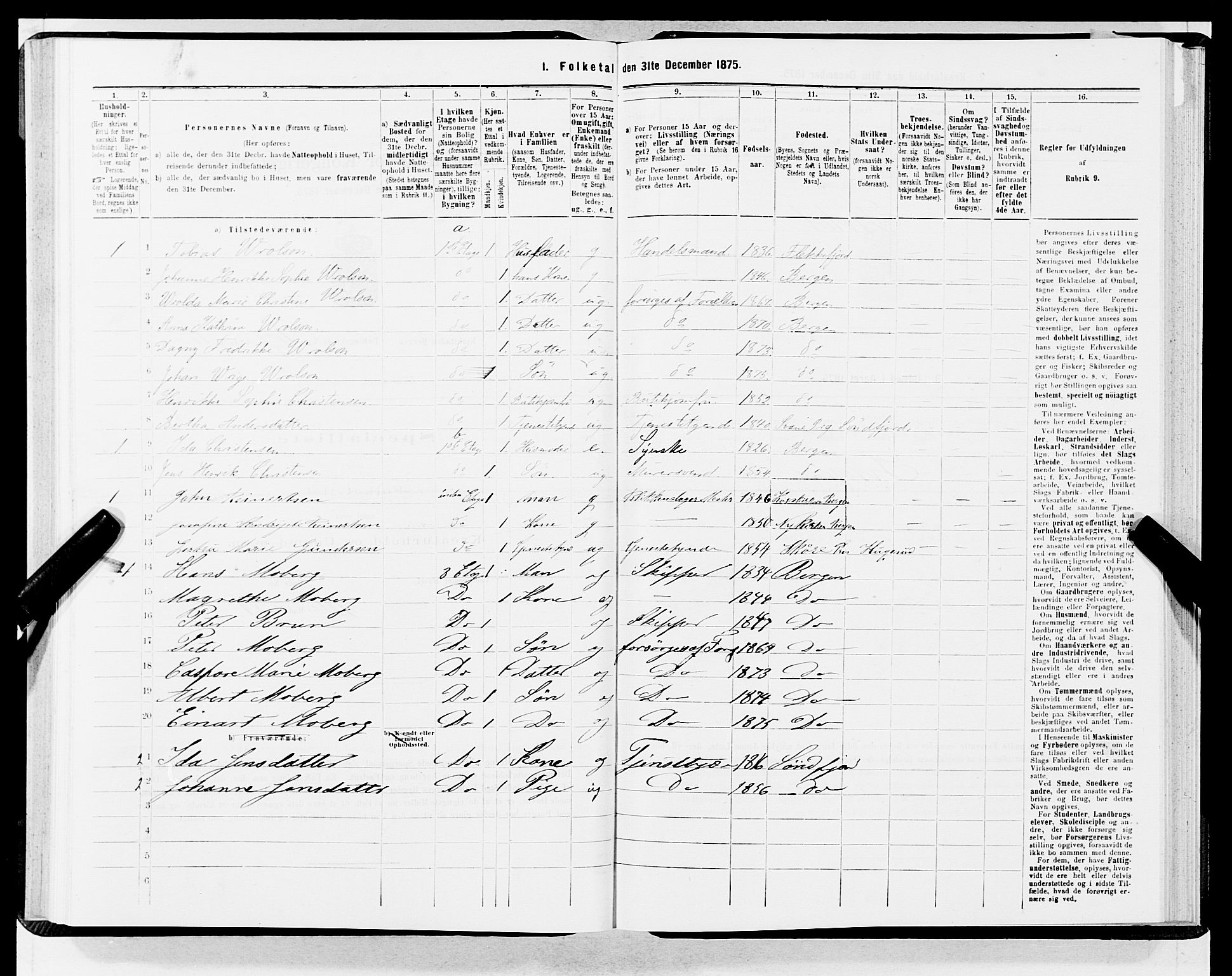 SAB, 1875 census for 1301 Bergen, 1875, p. 2444