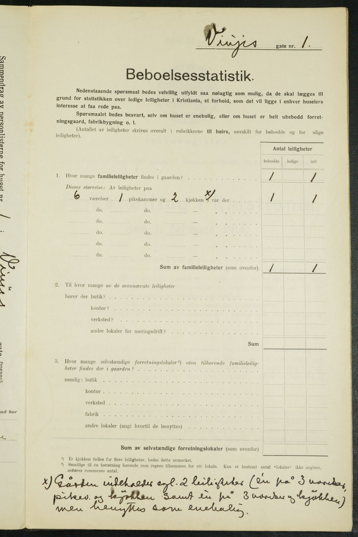 OBA, Municipal Census 1914 for Kristiania, 1914, p. 124742