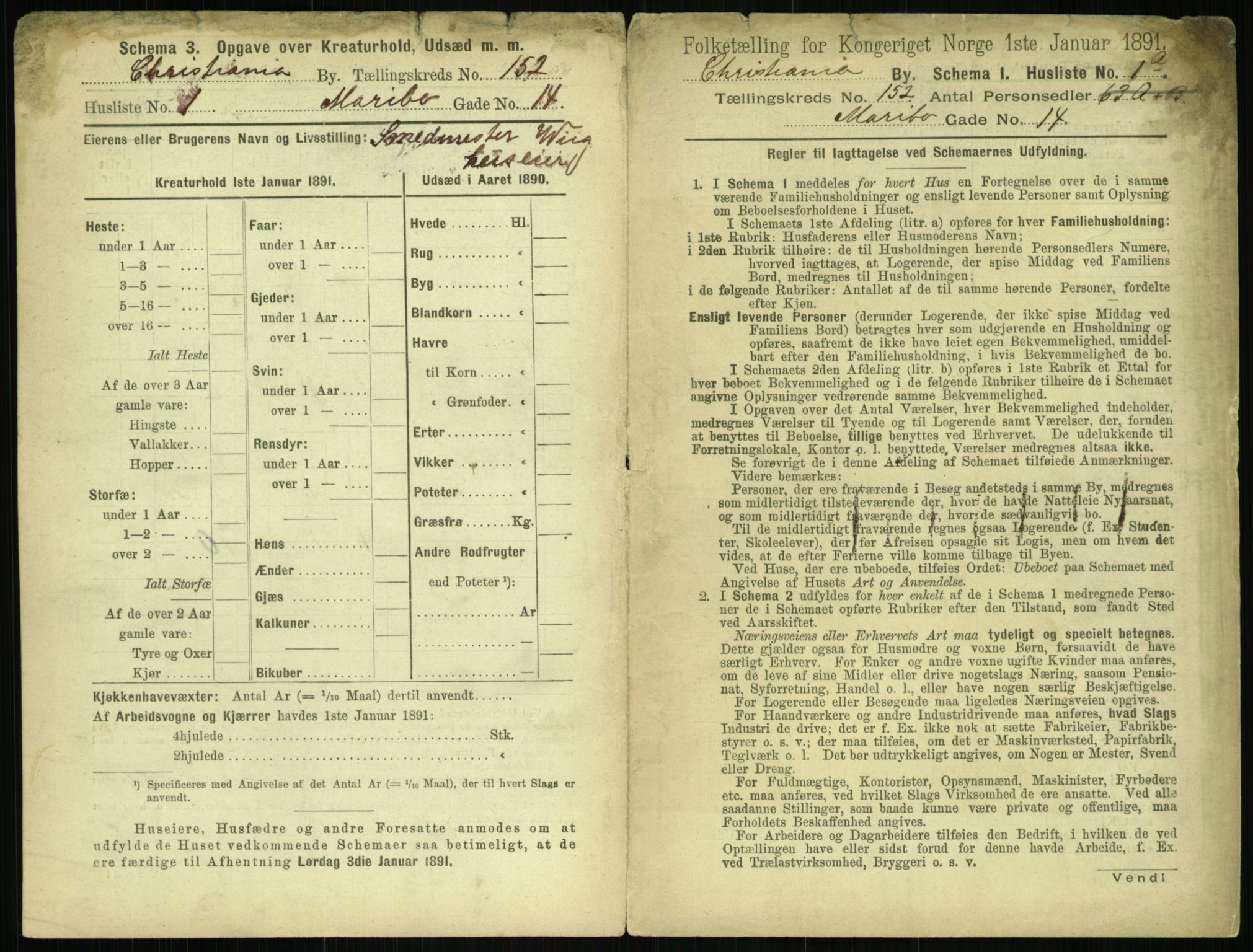 RA, 1891 census for 0301 Kristiania, 1891, p. 85076