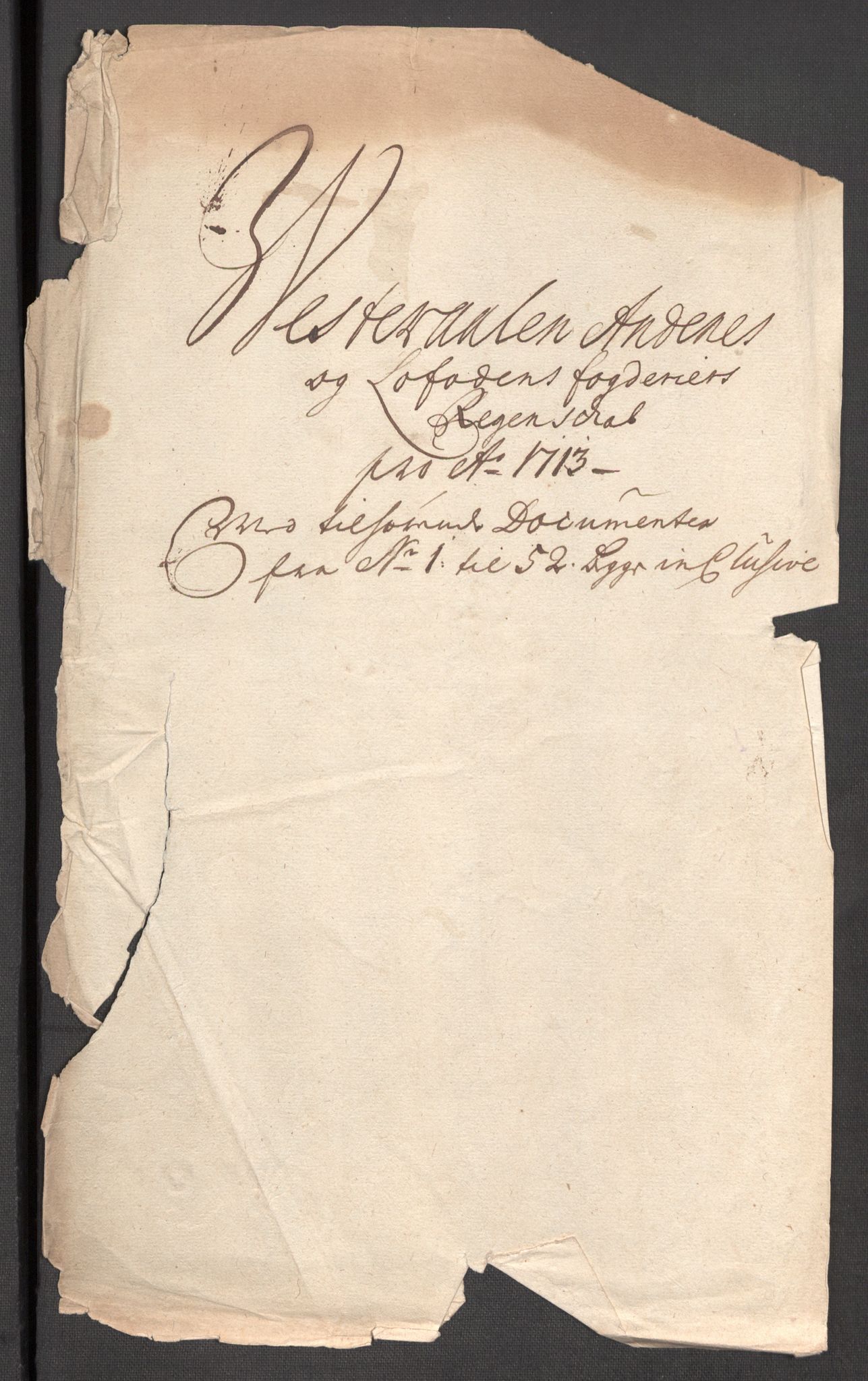 Rentekammeret inntil 1814, Reviderte regnskaper, Fogderegnskap, AV/RA-EA-4092/R67/L4679: Fogderegnskap Vesterålen, Andenes og Lofoten, 1711-1713, p. 83