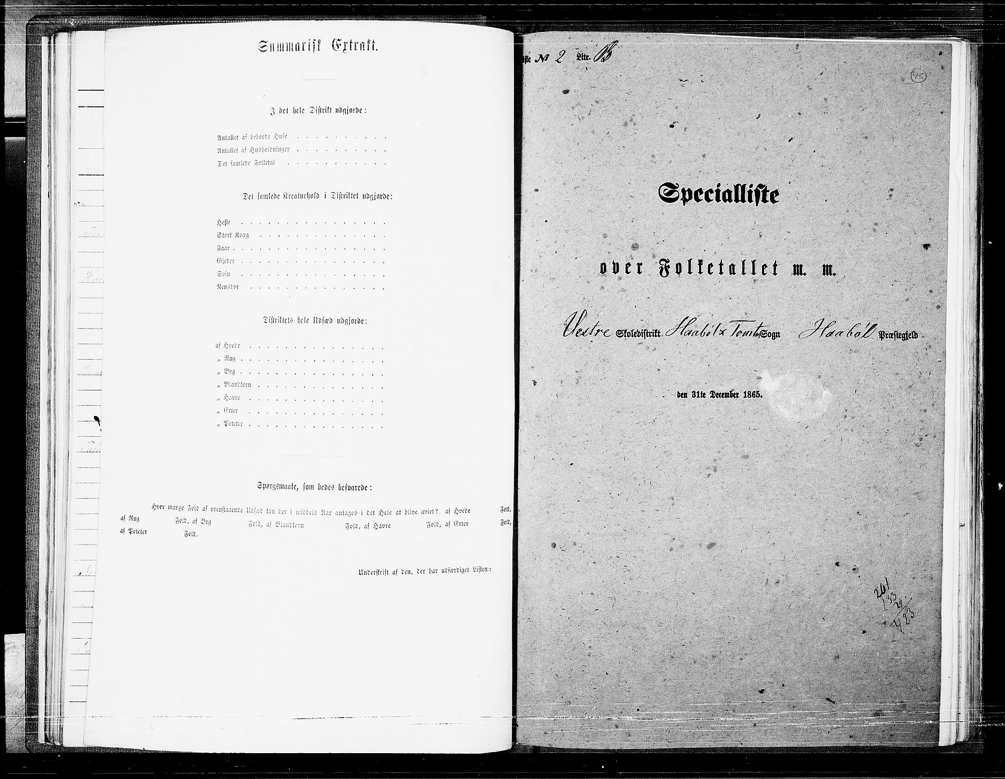 RA, 1865 census for Hobøl, 1865, p. 41