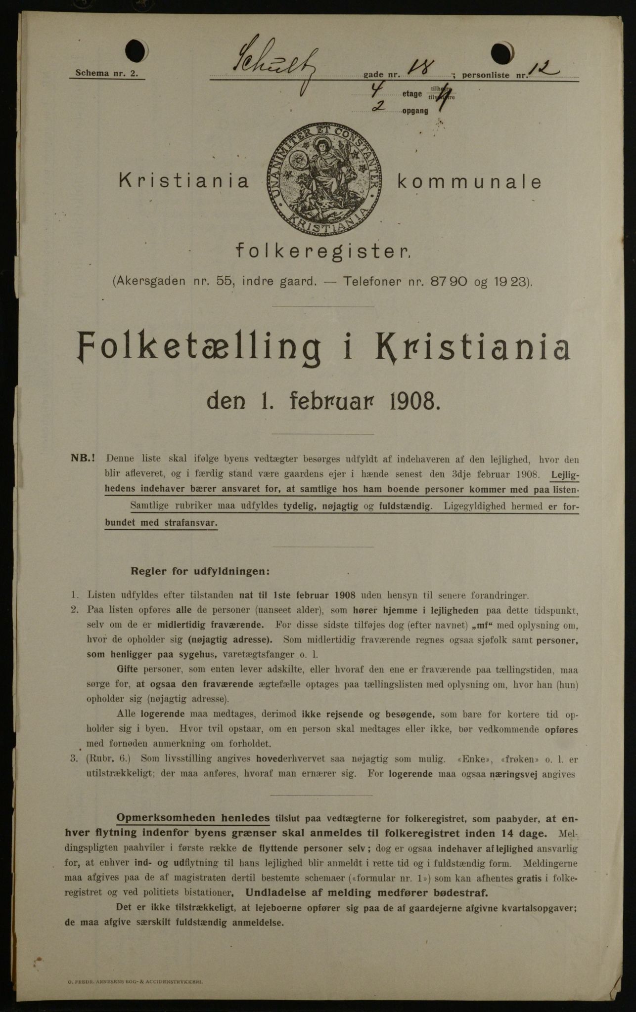 OBA, Municipal Census 1908 for Kristiania, 1908, p. 81759