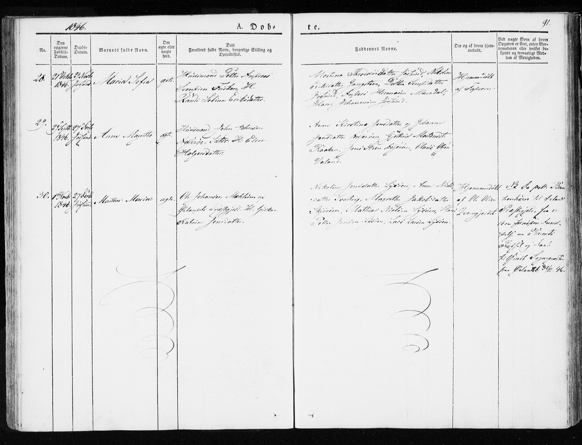 Ministerialprotokoller, klokkerbøker og fødselsregistre - Sør-Trøndelag, SAT/A-1456/655/L0676: Parish register (official) no. 655A05, 1830-1847, p. 91
