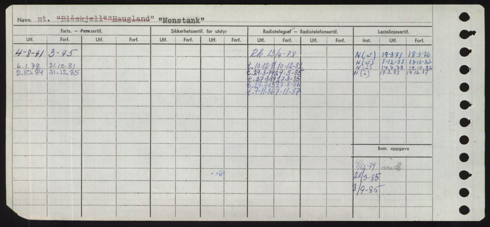 Sjøfartsdirektoratet med forløpere, Skipsmålingen, AV/RA-S-1627/H/Hd/L0025: Fartøy, Min-Mås, p. 156