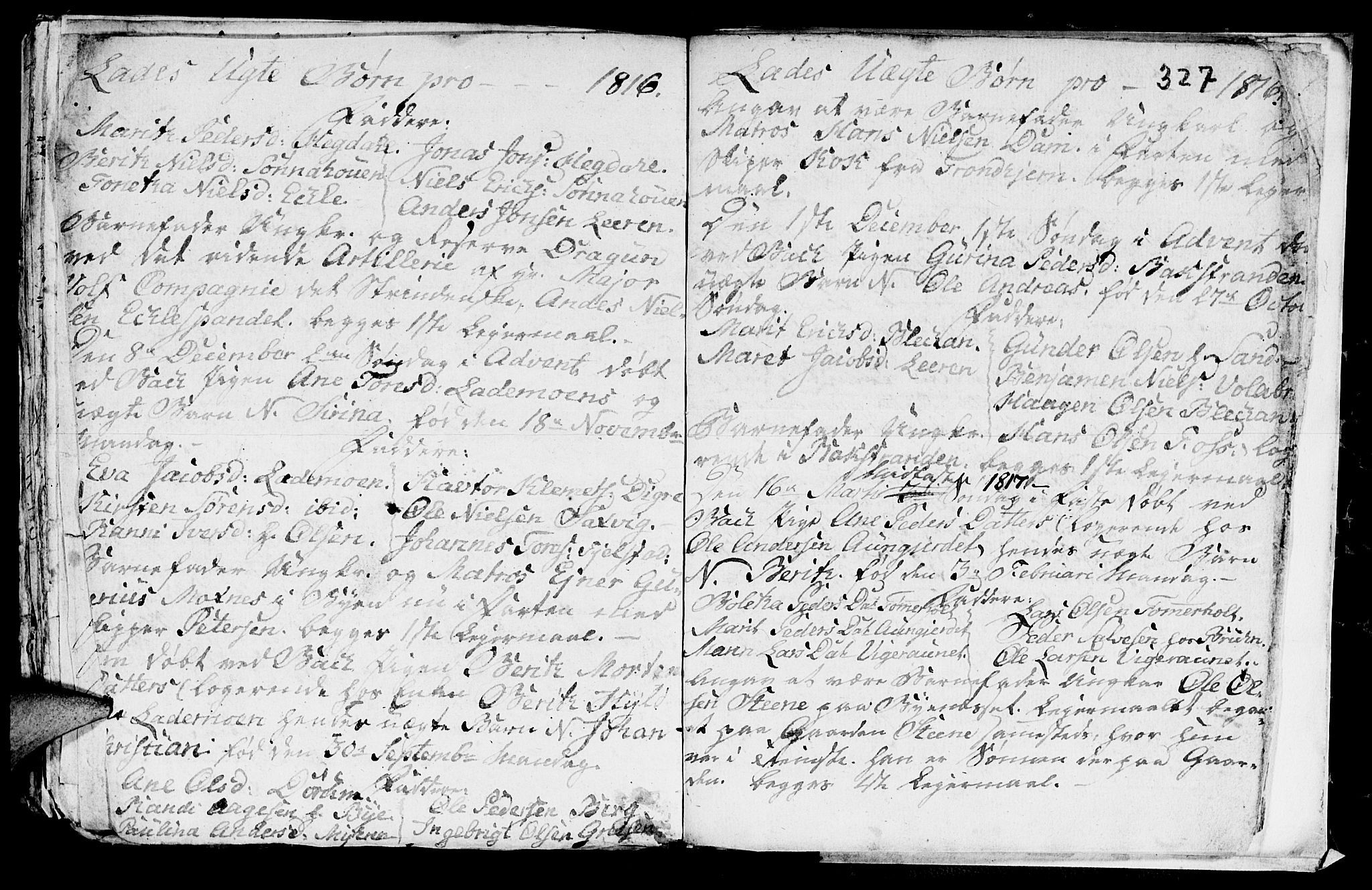 Ministerialprotokoller, klokkerbøker og fødselsregistre - Sør-Trøndelag, SAT/A-1456/606/L0305: Parish register (copy) no. 606C01, 1757-1819, p. 327