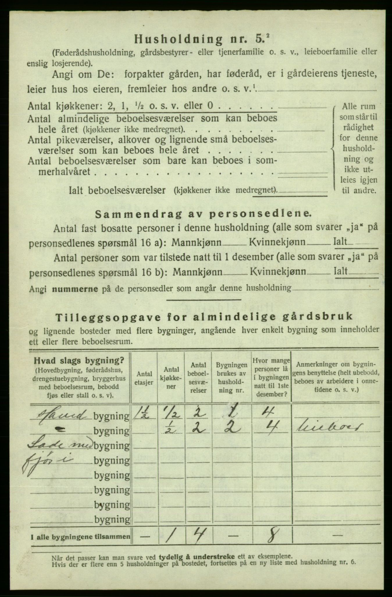 SAB, 1920 census for Skånevik, 1920, p. 1181