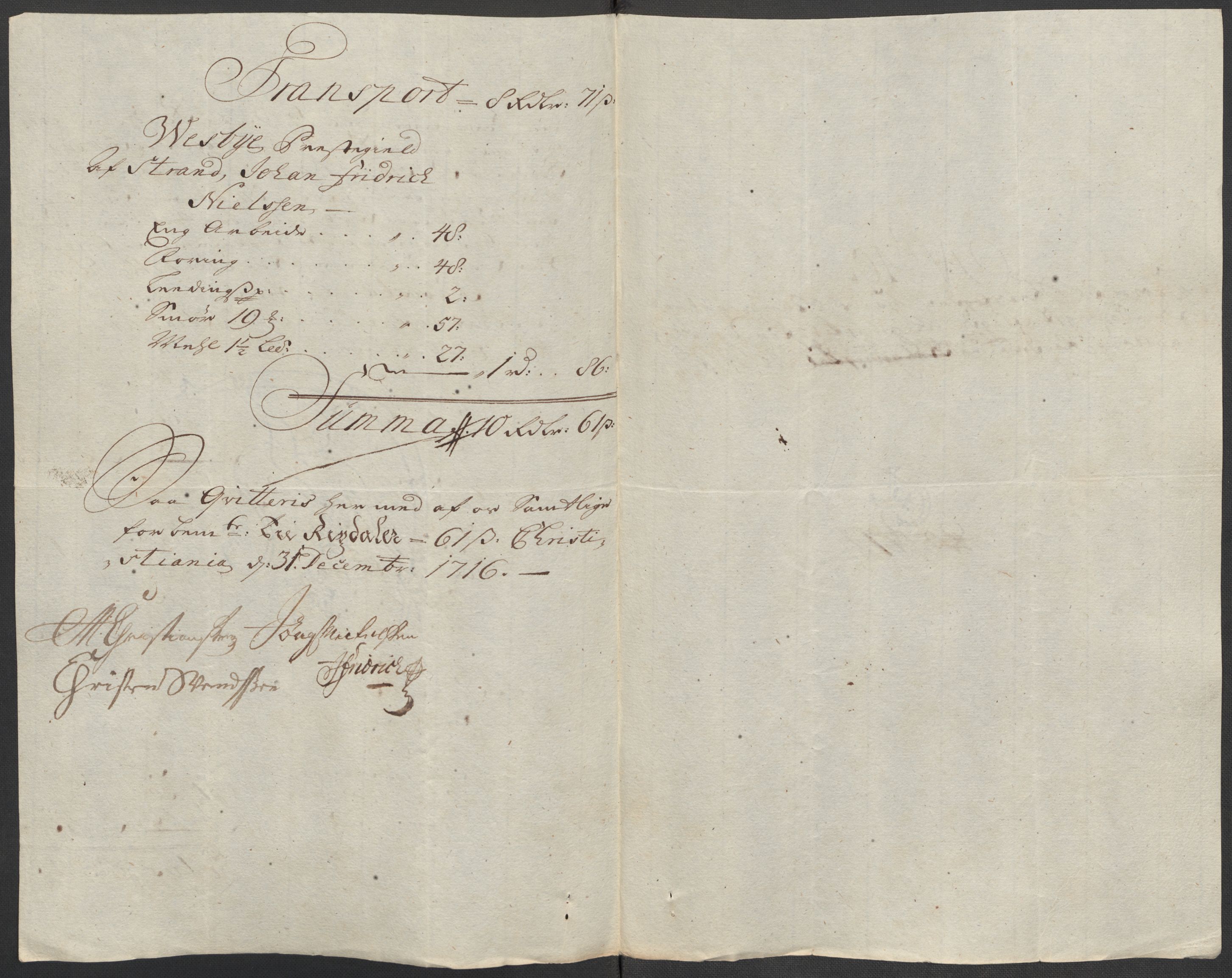 Rentekammeret inntil 1814, Reviderte regnskaper, Fogderegnskap, AV/RA-EA-4092/R10/L0454: Fogderegnskap Aker og Follo, 1716, p. 299