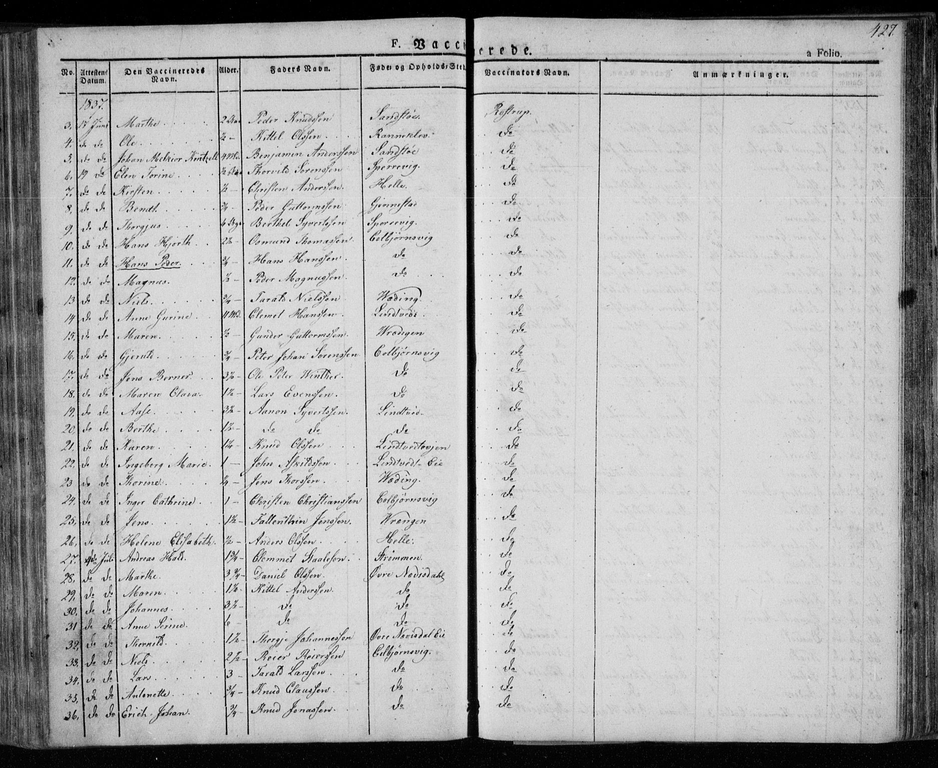 Øyestad sokneprestkontor, SAK/1111-0049/F/Fa/L0013: Parish register (official) no. A 13, 1827-1842, p. 429
