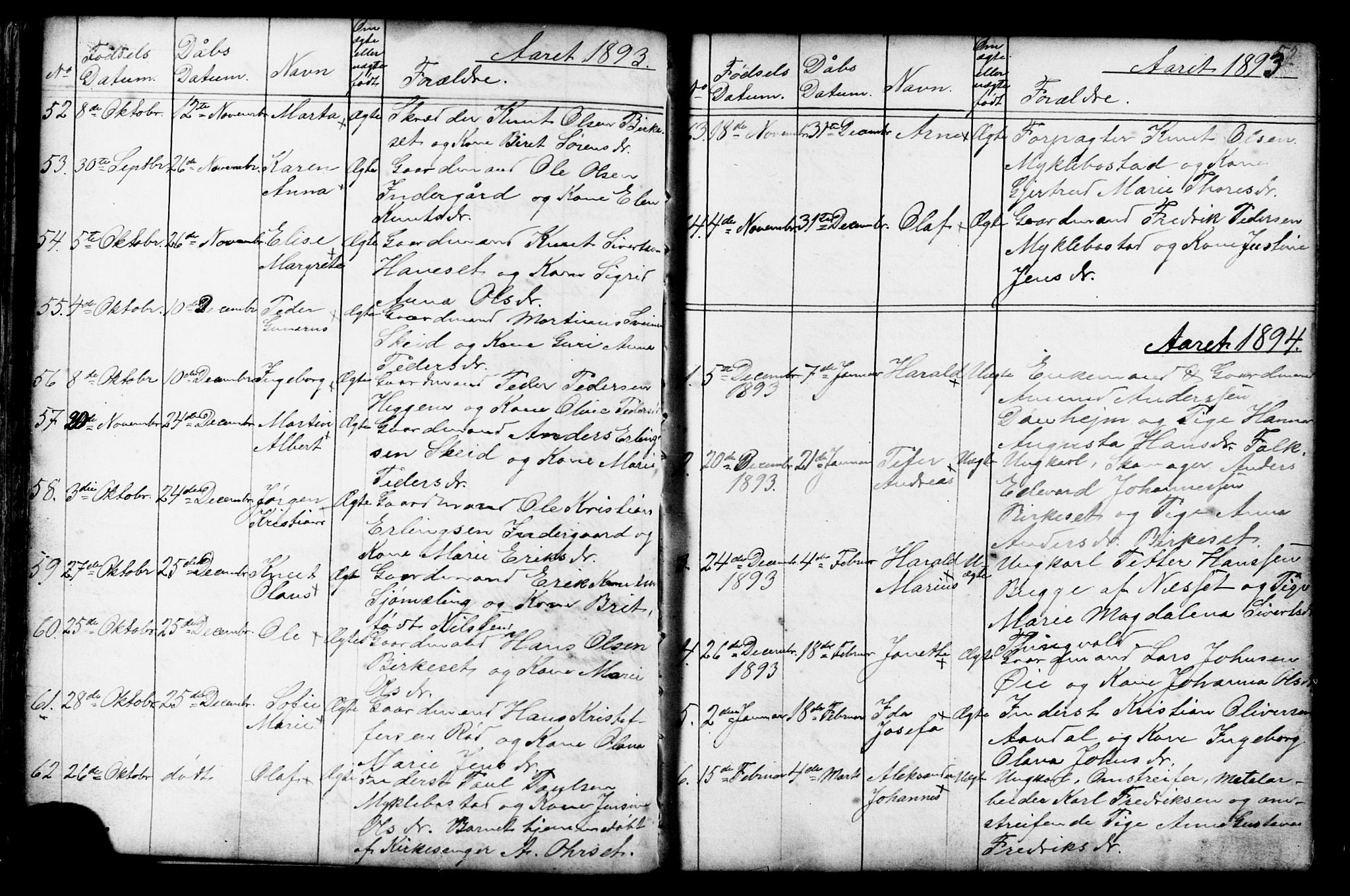 Ministerialprotokoller, klokkerbøker og fødselsregistre - Møre og Romsdal, AV/SAT-A-1454/584/L0969: Parish register (copy) no. 584C02, 1877-1911, p. 52