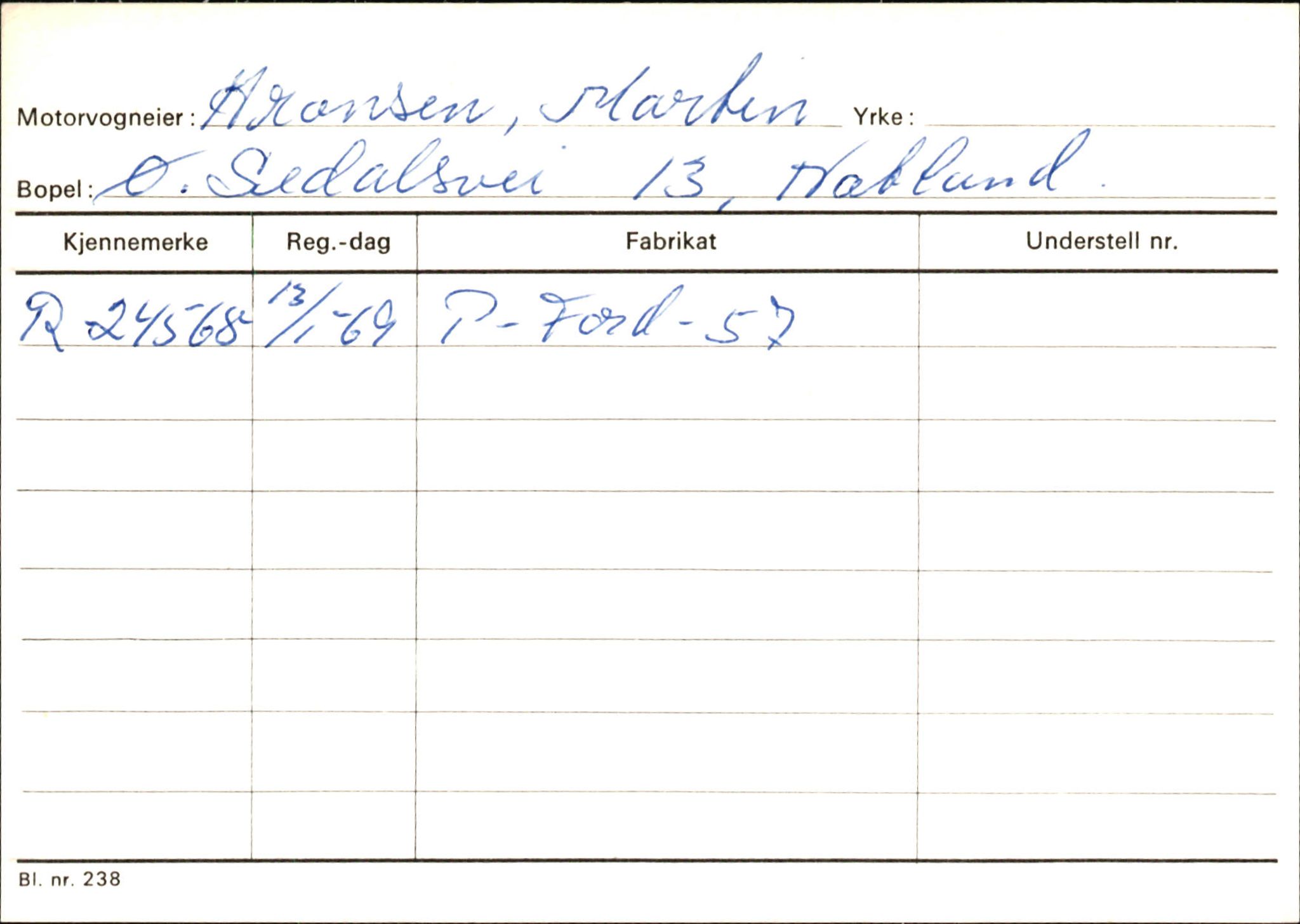 Statens vegvesen, Hordaland vegkontor, AV/SAB-A-5201/2/Ha/L0002: R-eierkort A, 1920-1971, p. 943