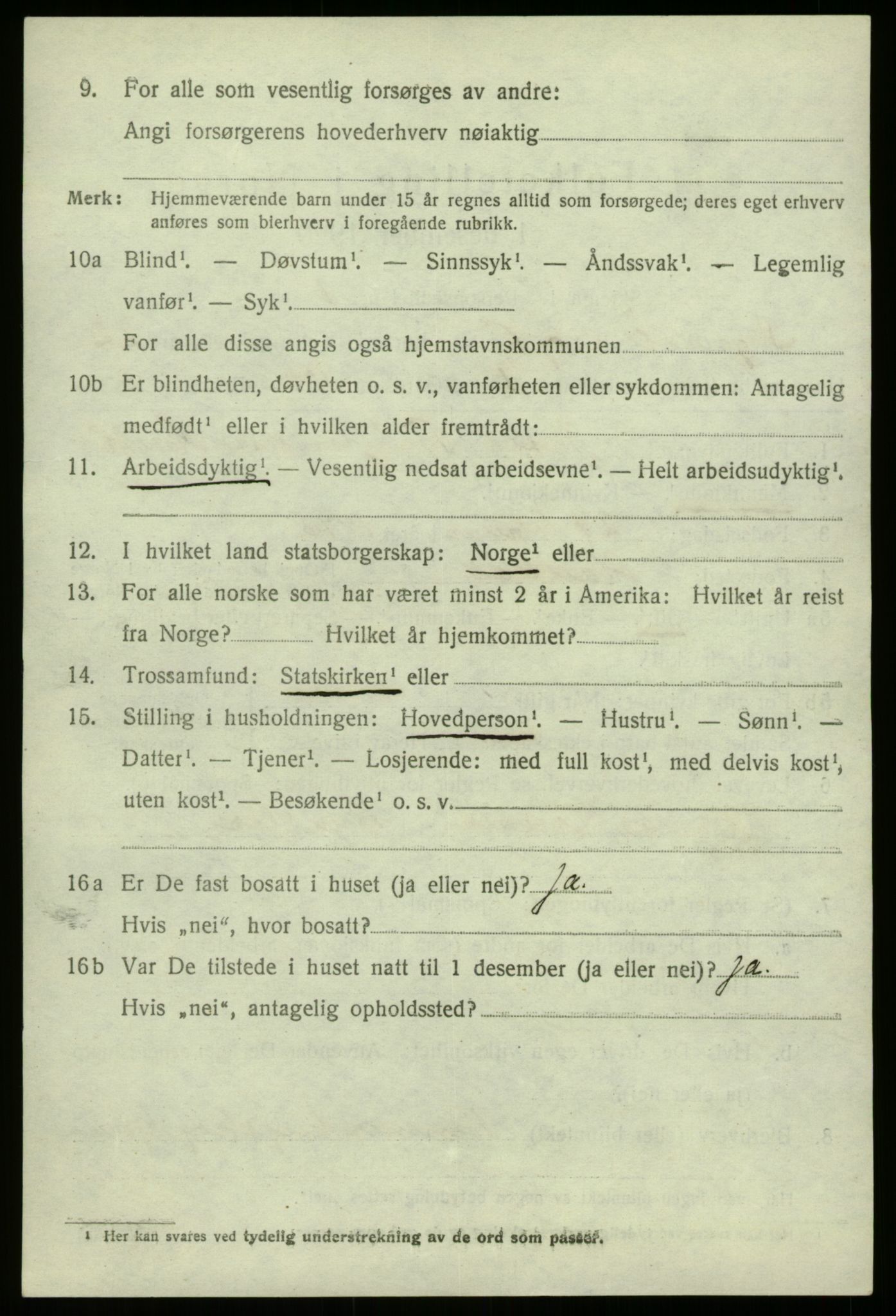 SAB, 1920 census for Sogndal, 1920, p. 7946