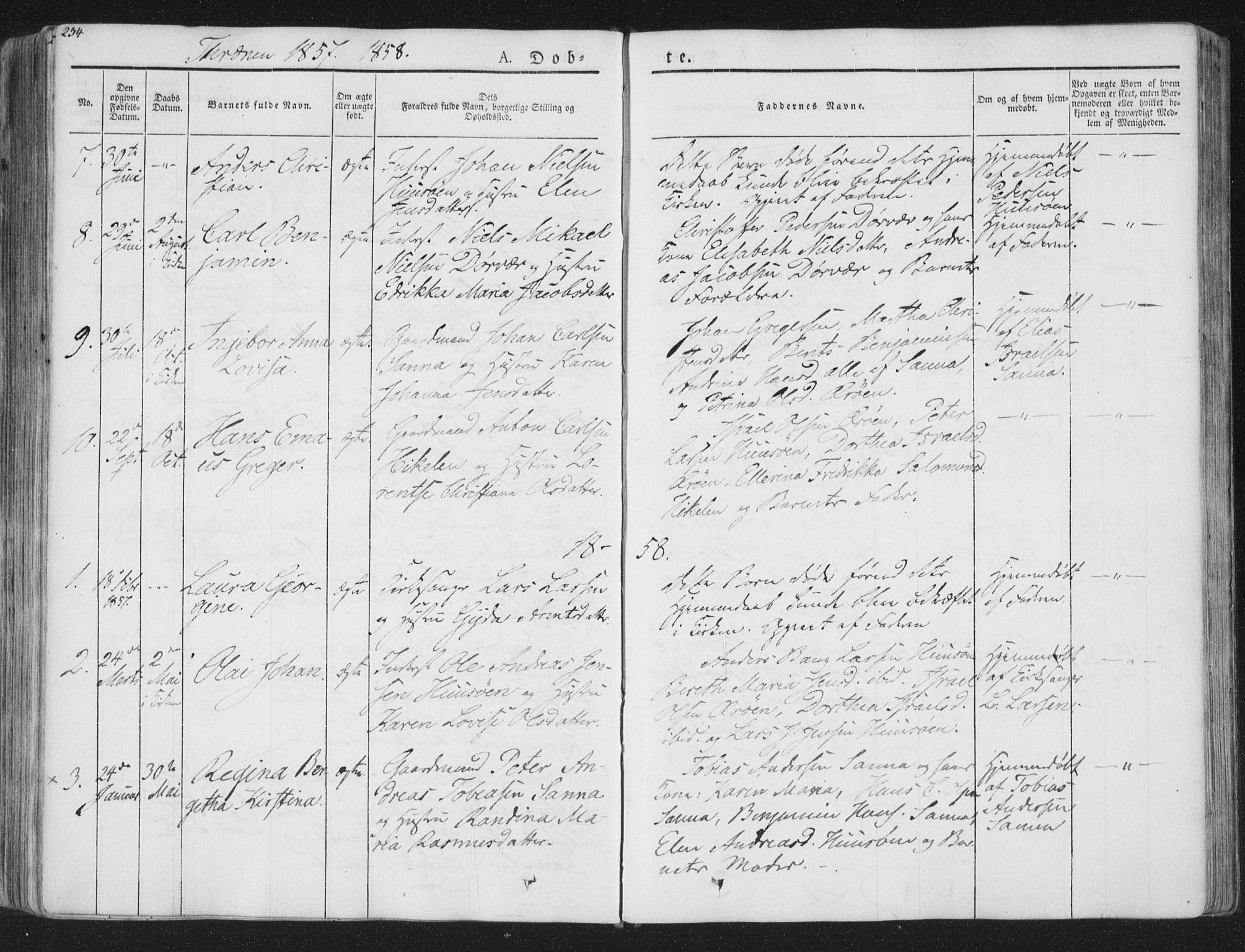 Ministerialprotokoller, klokkerbøker og fødselsregistre - Nordland, AV/SAT-A-1459/839/L0565: Parish register (official) no. 839A02, 1825-1862, p. 234