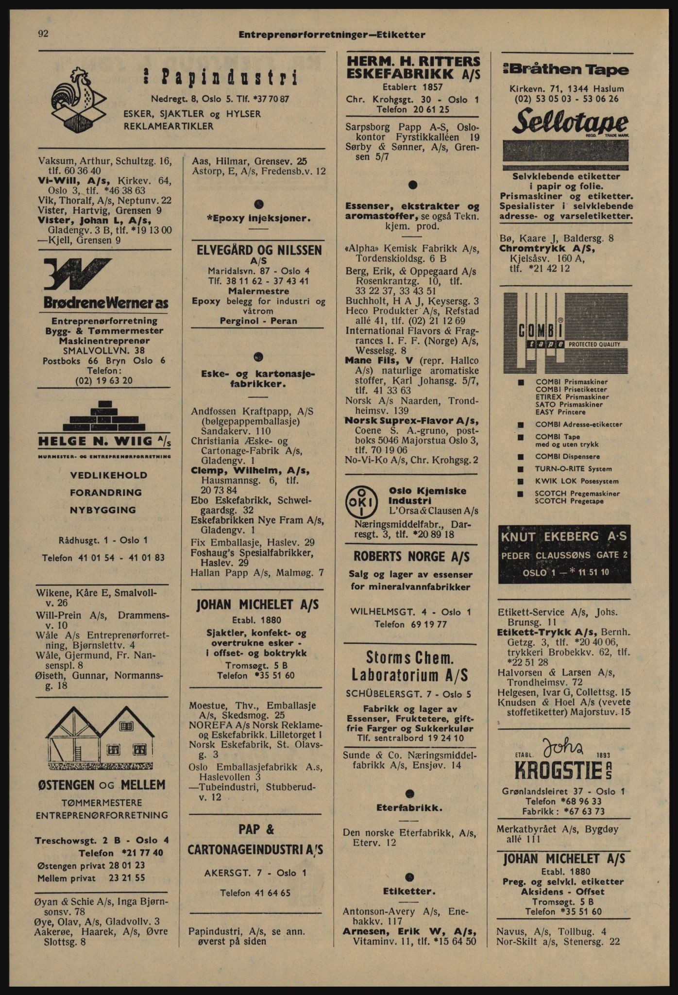 Kristiania/Oslo adressebok, PUBL/-, 1977-1978, p. 92