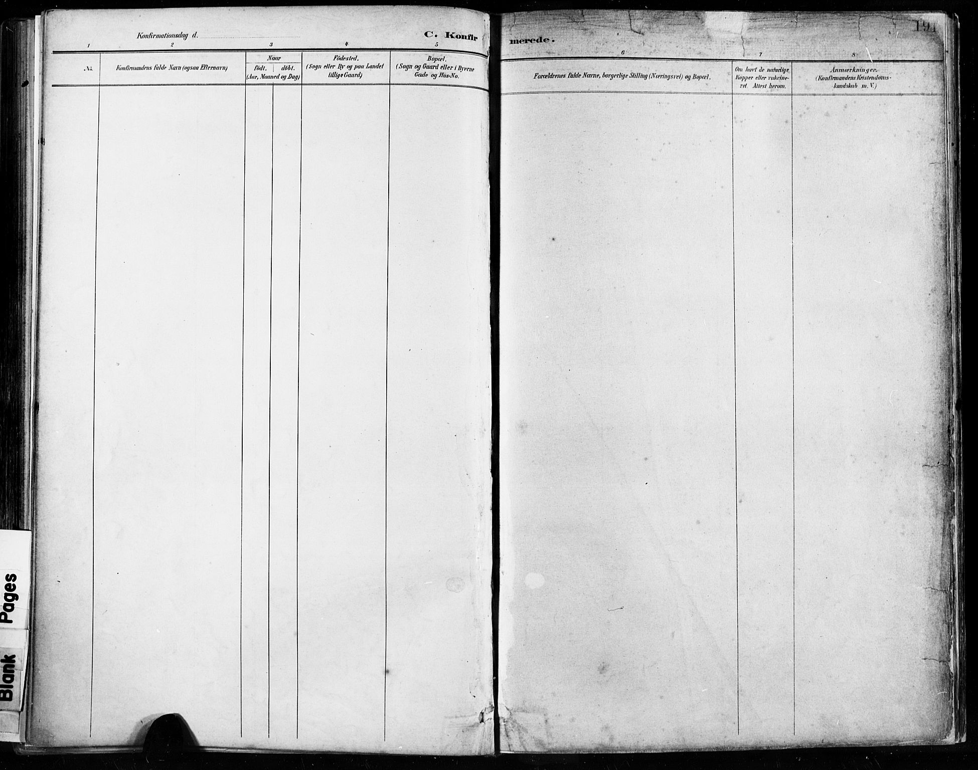 Høyland sokneprestkontor, SAST/A-101799/001/30BA/L0013: Parish register (official) no. A 13.1, 1889-1898, p. 191