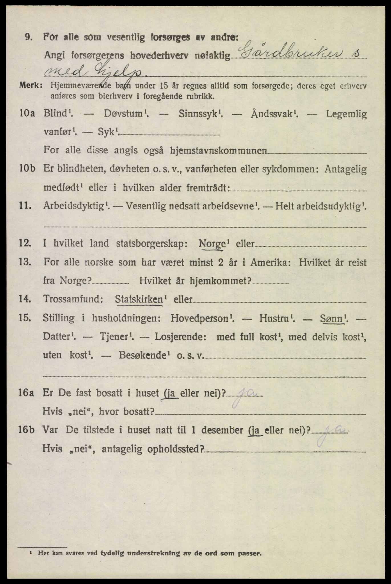 SAH, 1920 census for Øvre Rendal, 1920, p. 1072