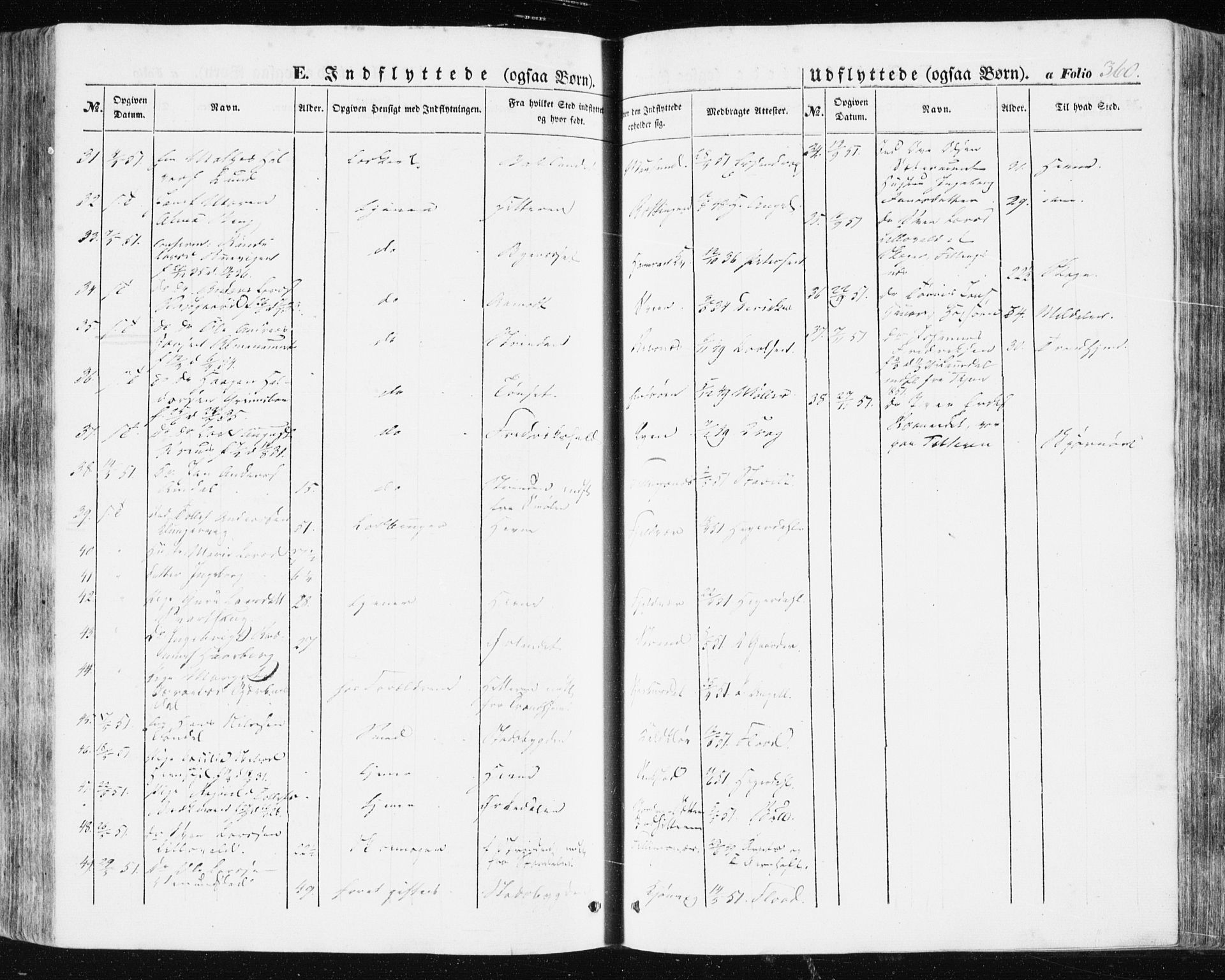 Ministerialprotokoller, klokkerbøker og fødselsregistre - Sør-Trøndelag, AV/SAT-A-1456/634/L0529: Parish register (official) no. 634A05, 1843-1851, p. 360