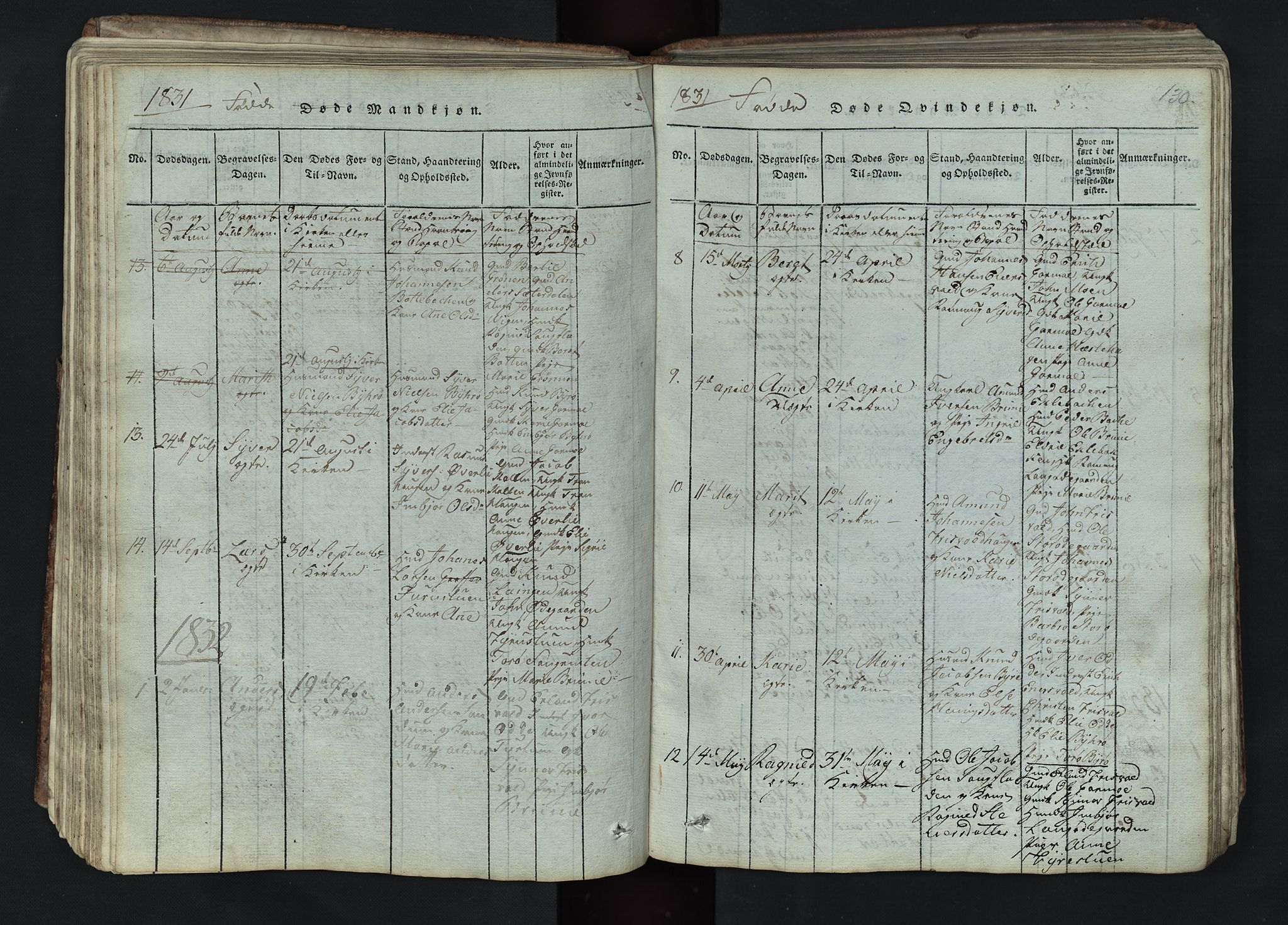 Lom prestekontor, SAH/PREST-070/L/L0002: Parish register (copy) no. 2, 1815-1844, p. 130