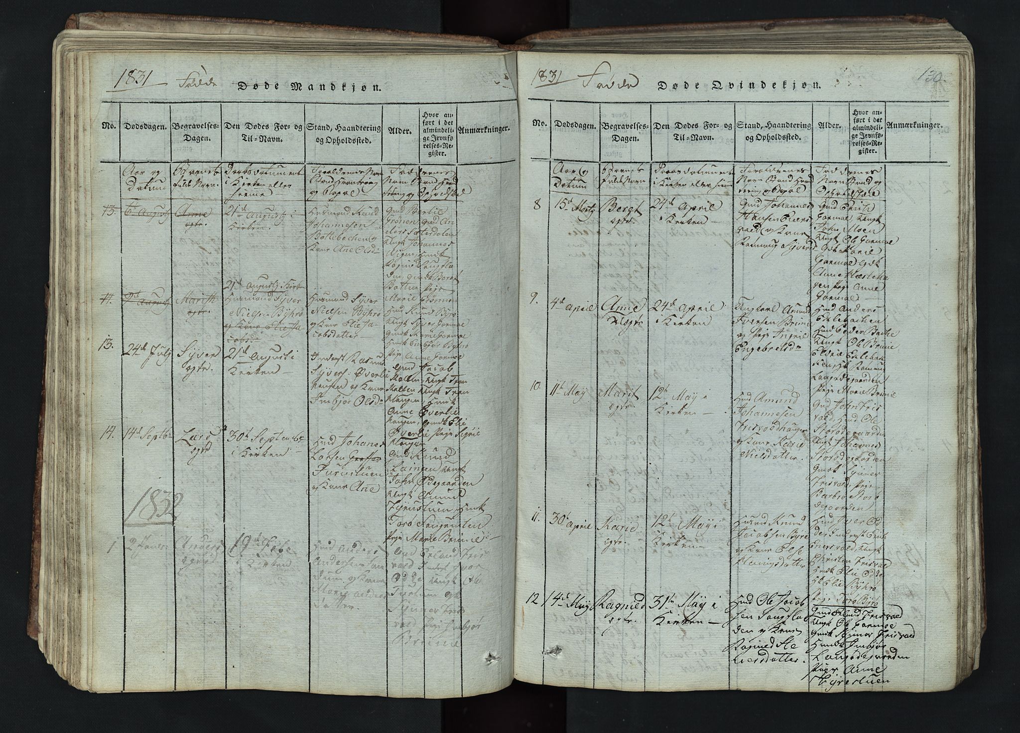 Lom prestekontor, AV/SAH-PREST-070/L/L0002: Parish register (copy) no. 2, 1815-1844, p. 130