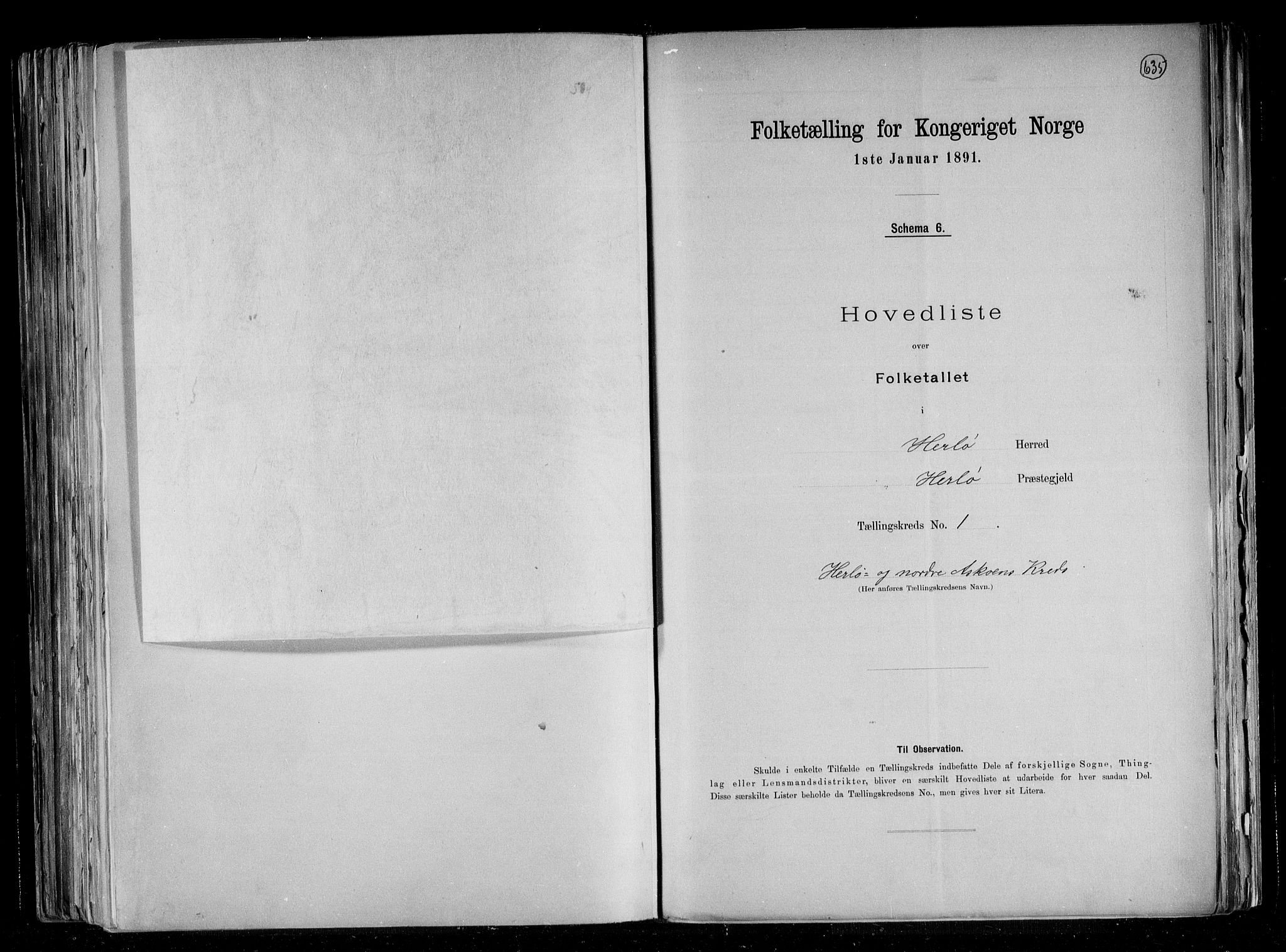 RA, 1891 census for 1258 Herdla, 1891, p. 5