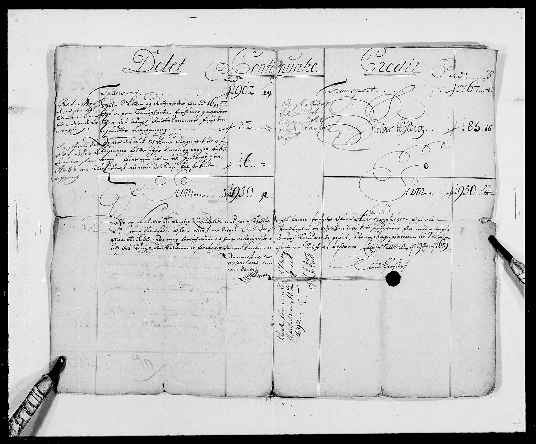 Rentekammeret inntil 1814, Reviderte regnskaper, Fogderegnskap, RA/EA-4092/R29/L1693: Fogderegnskap Hurum og Røyken, 1688-1693, p. 4
