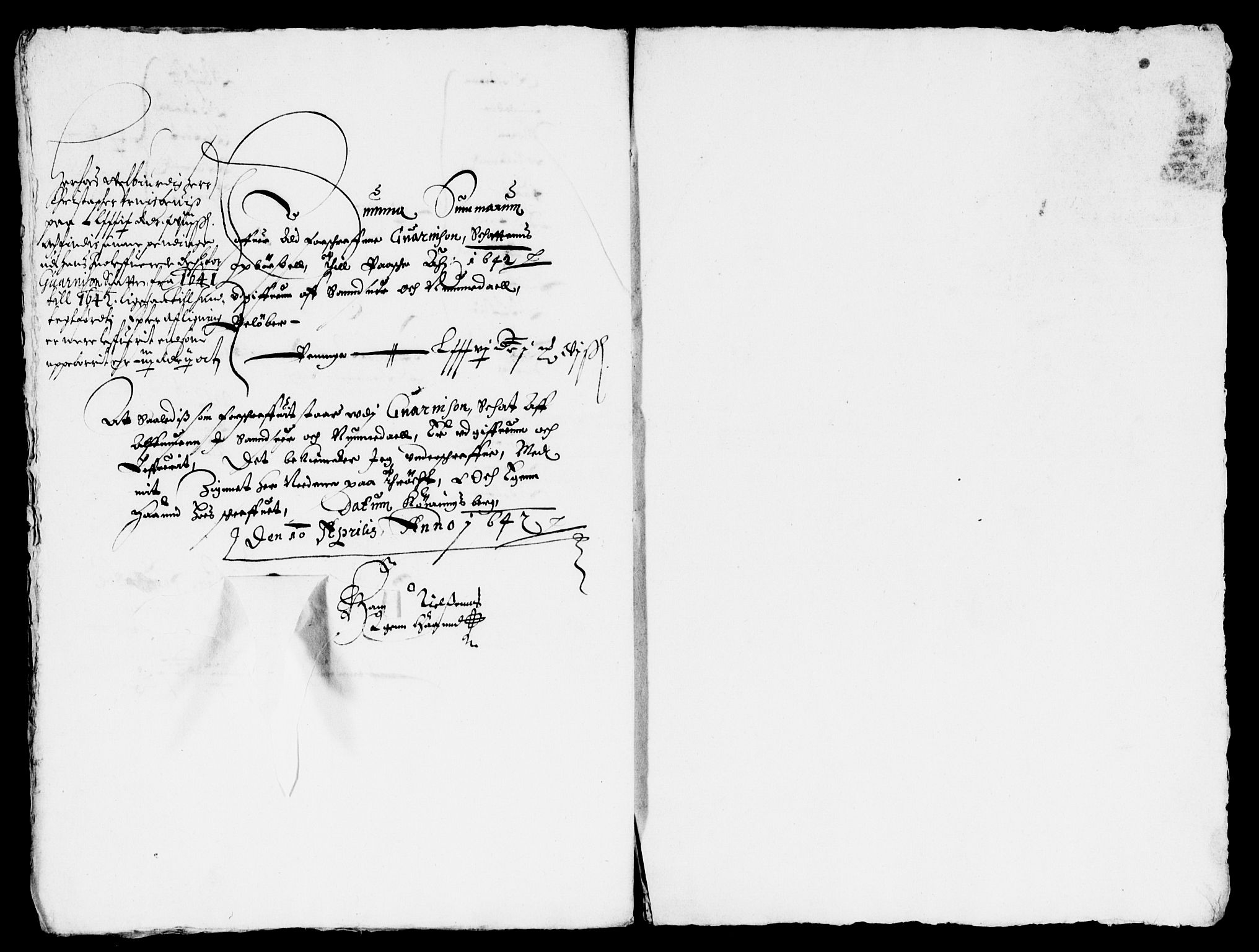 Rentekammeret inntil 1814, Reviderte regnskaper, Lensregnskaper, RA/EA-5023/R/Rb/Rbn/L0002: Numedal og Sandsvær len, 1638-1643