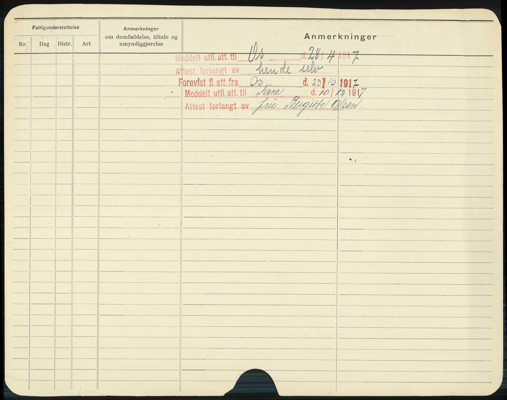 Bergen folkeregister, AV/SAB-A-17201/I/Ia/L0008: Utflyttet 1912 - 1920, Flaate - Gjelsvik, 1912-1920