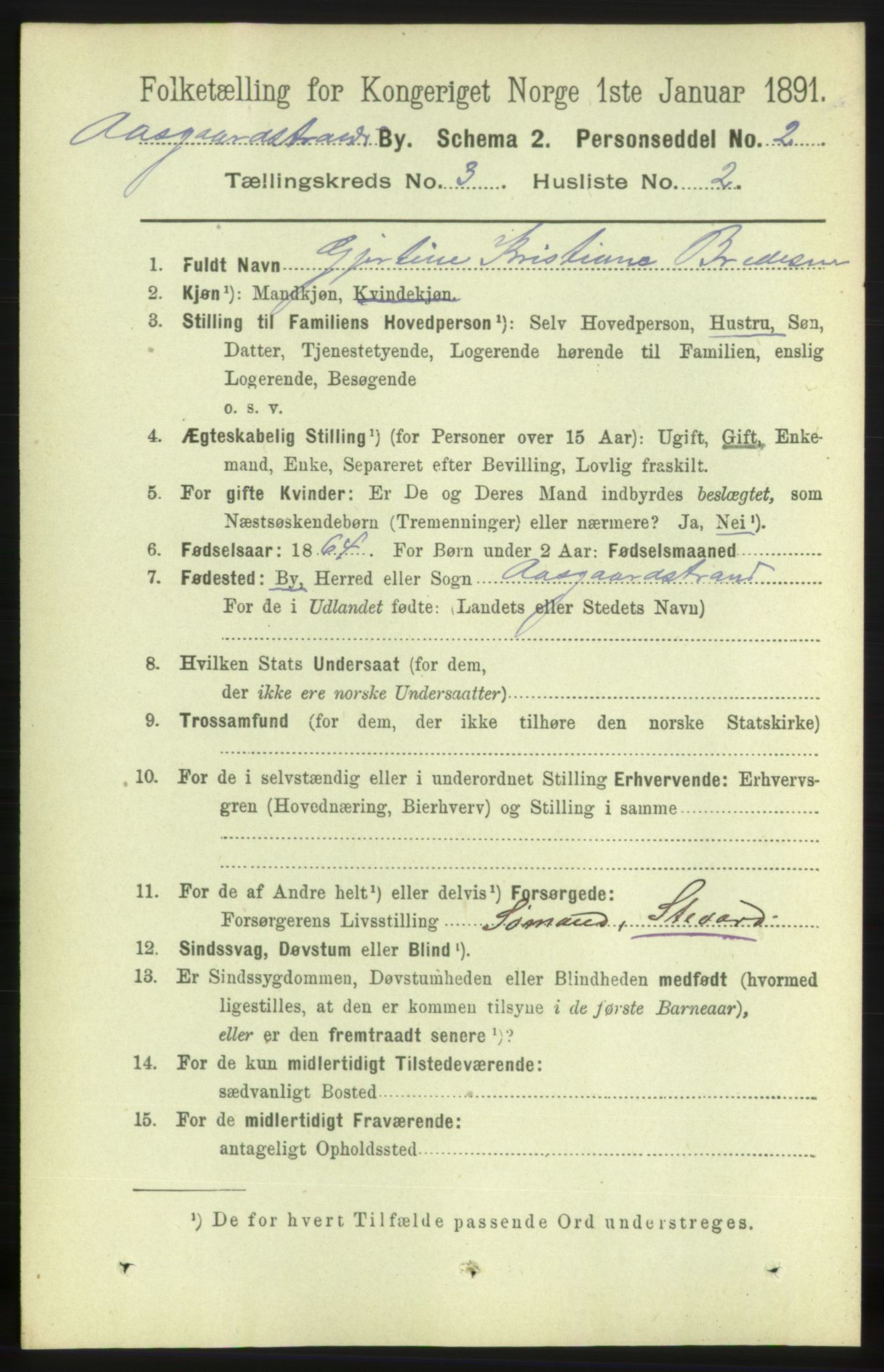 RA, 1891 census for 0704 Åsgårdstrand, 1891, p. 528