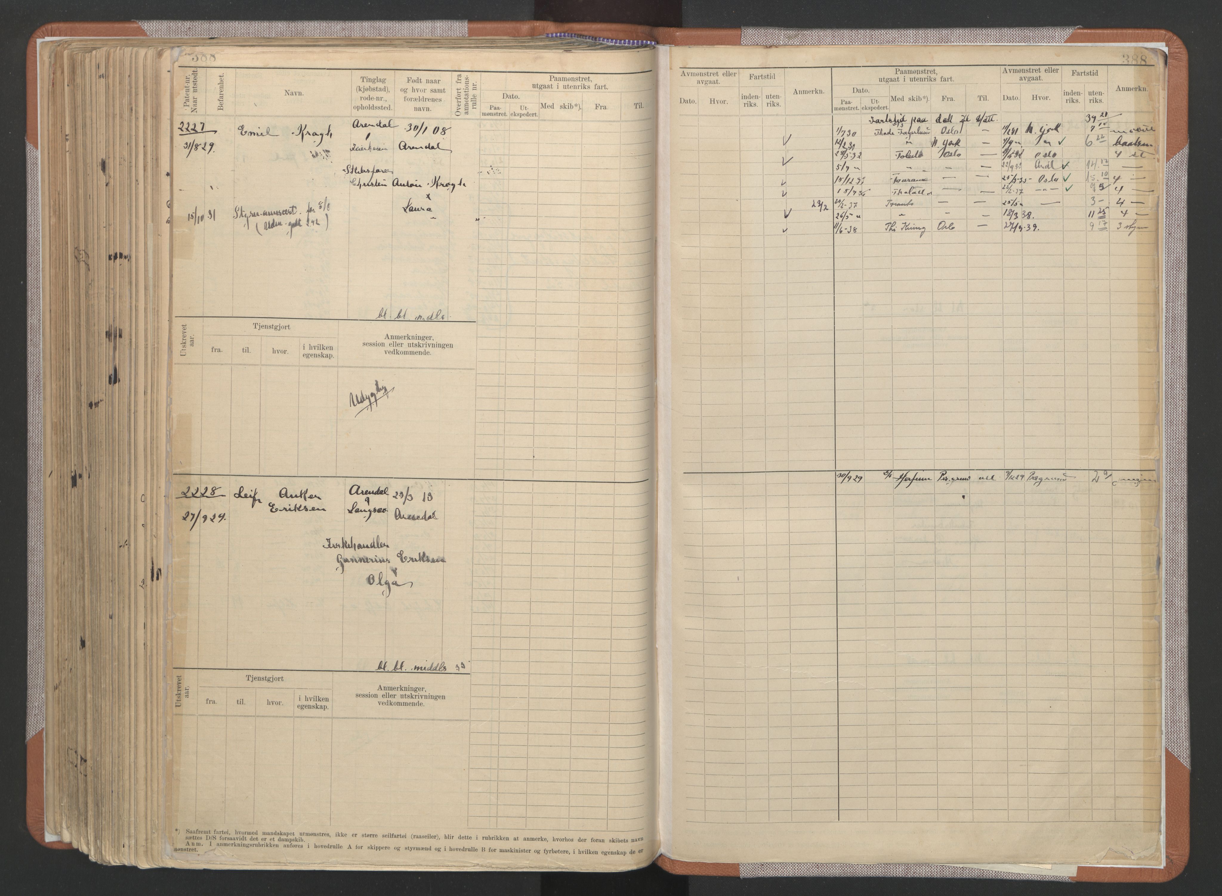 Arendal mønstringskrets, AV/SAK-2031-0012/F/Fb/L0022: Hovedrulle A nr 1466-2242, S-20, 1914-1930, p. 402