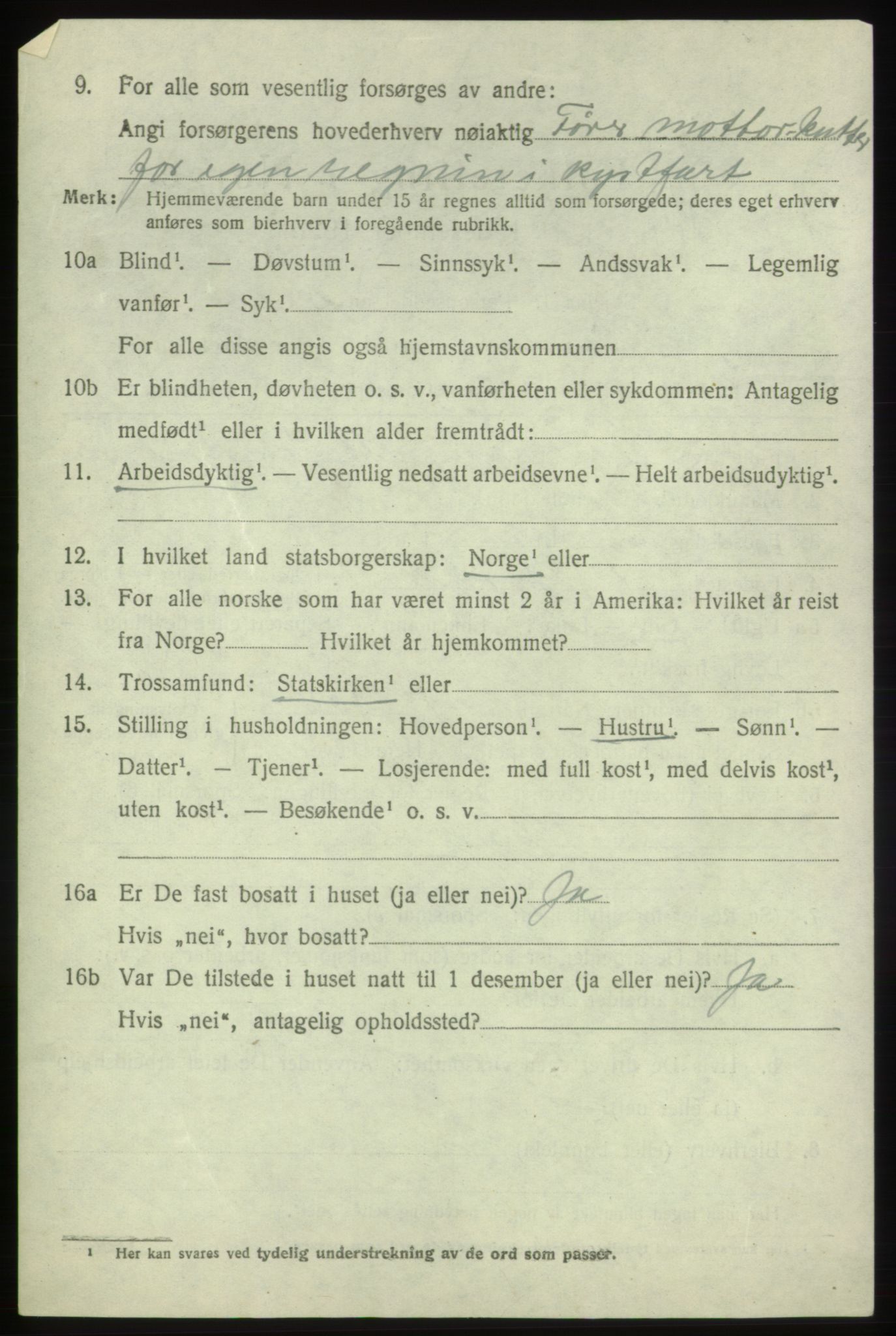 SAB, 1920 census for Bømlo, 1920, p. 574