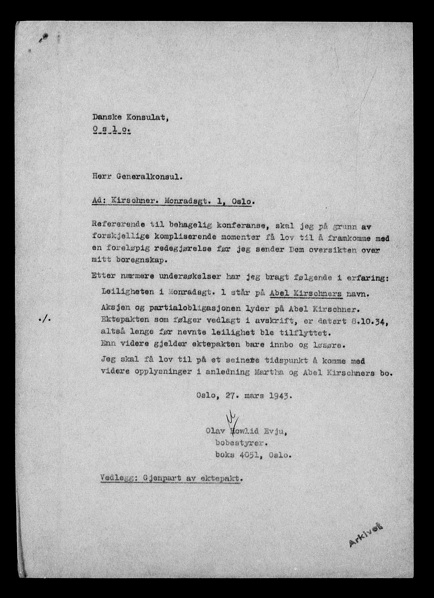 Justisdepartementet, Tilbakeføringskontoret for inndratte formuer, AV/RA-S-1564/H/Hc/Hcc/L0951: --, 1945-1947, p. 429