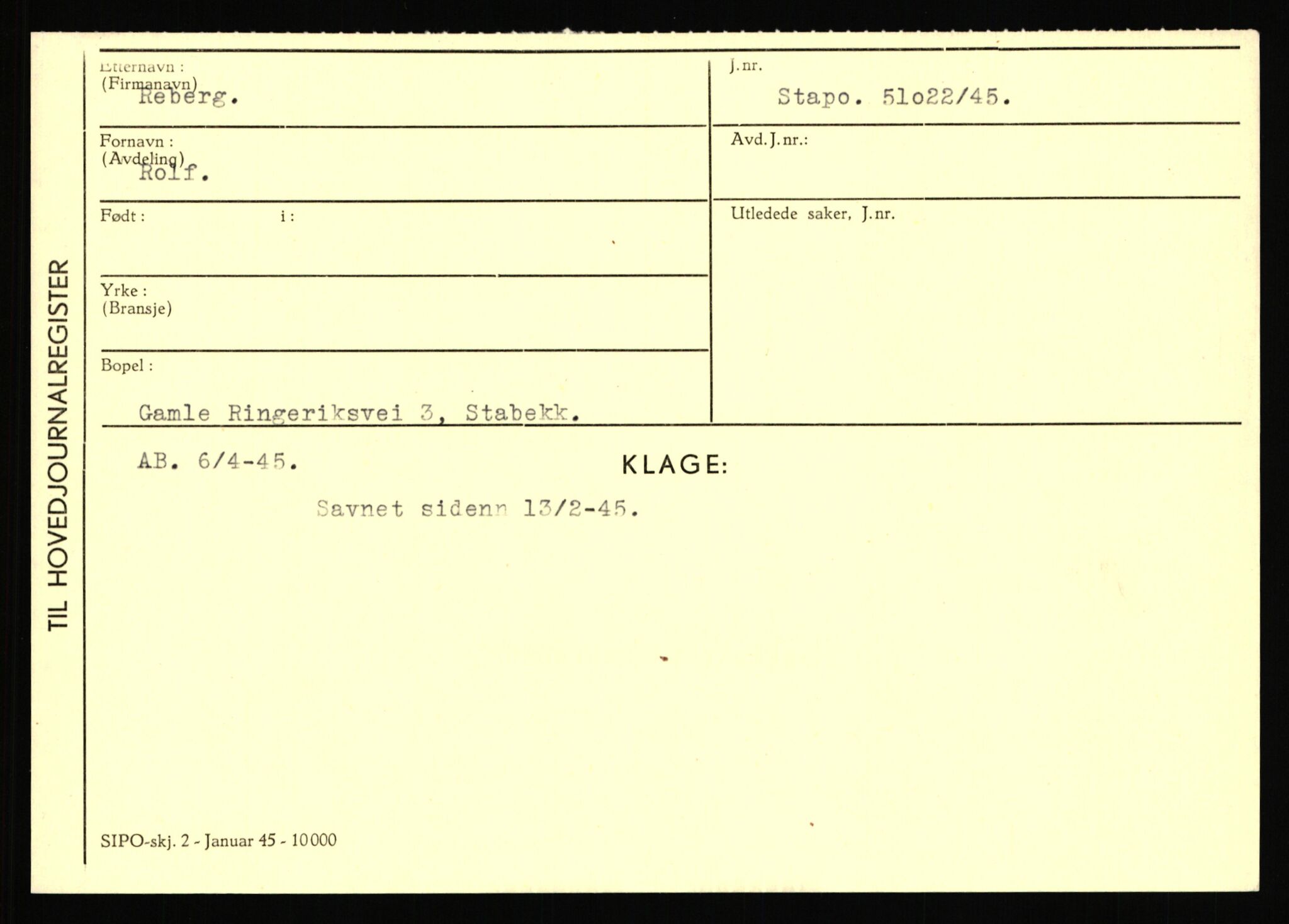 Statspolitiet - Hovedkontoret / Osloavdelingen, AV/RA-S-1329/C/Ca/L0013: Raa - Servold, 1943-1945, p. 641