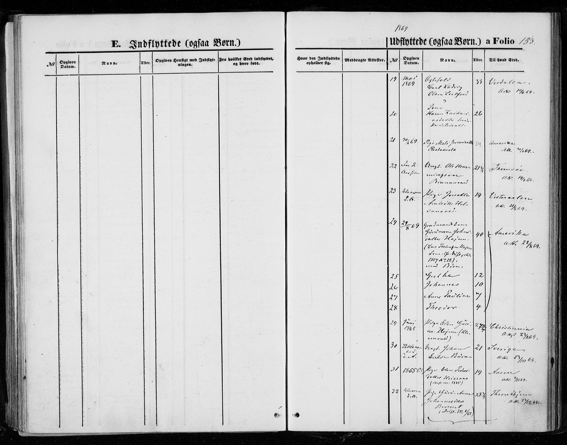 Ministerialprotokoller, klokkerbøker og fødselsregistre - Nord-Trøndelag, SAT/A-1458/721/L0206: Parish register (official) no. 721A01, 1864-1874, p. 153