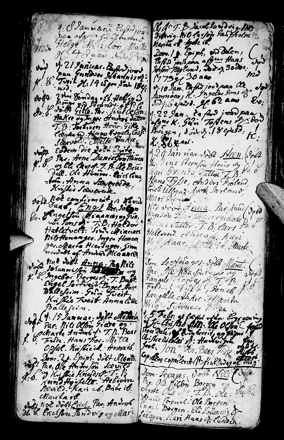Os sokneprestembete, SAB/A-99929: Parish register (official) no. A 9, 1766-1779, p. 92