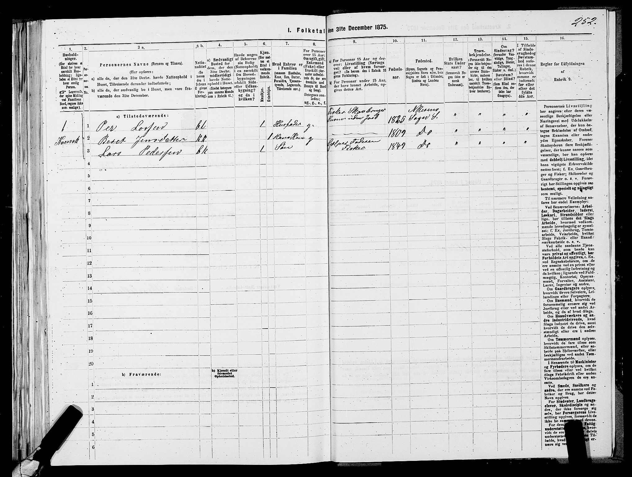 SATØ, 1875 census for 1941P Skjervøy, 1875, p. 4252