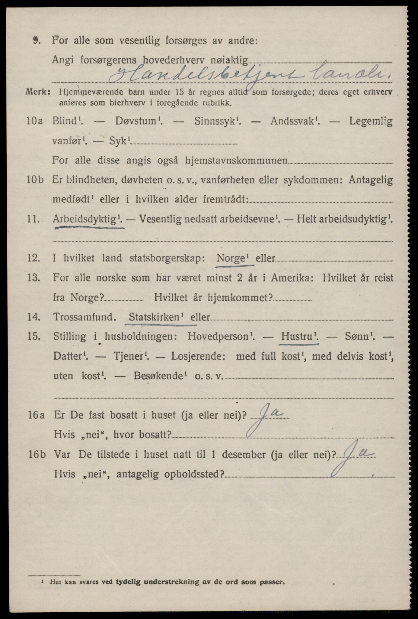 SAKO, 1920 census for Nissedal, 1920, p. 1280