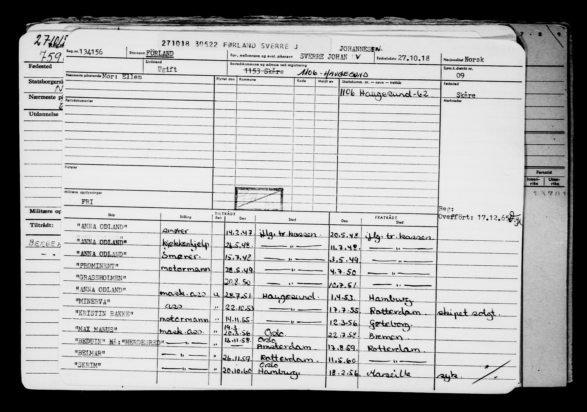 Direktoratet for sjømenn, AV/RA-S-3545/G/Gb/L0163: Hovedkort, 1918, p. 567