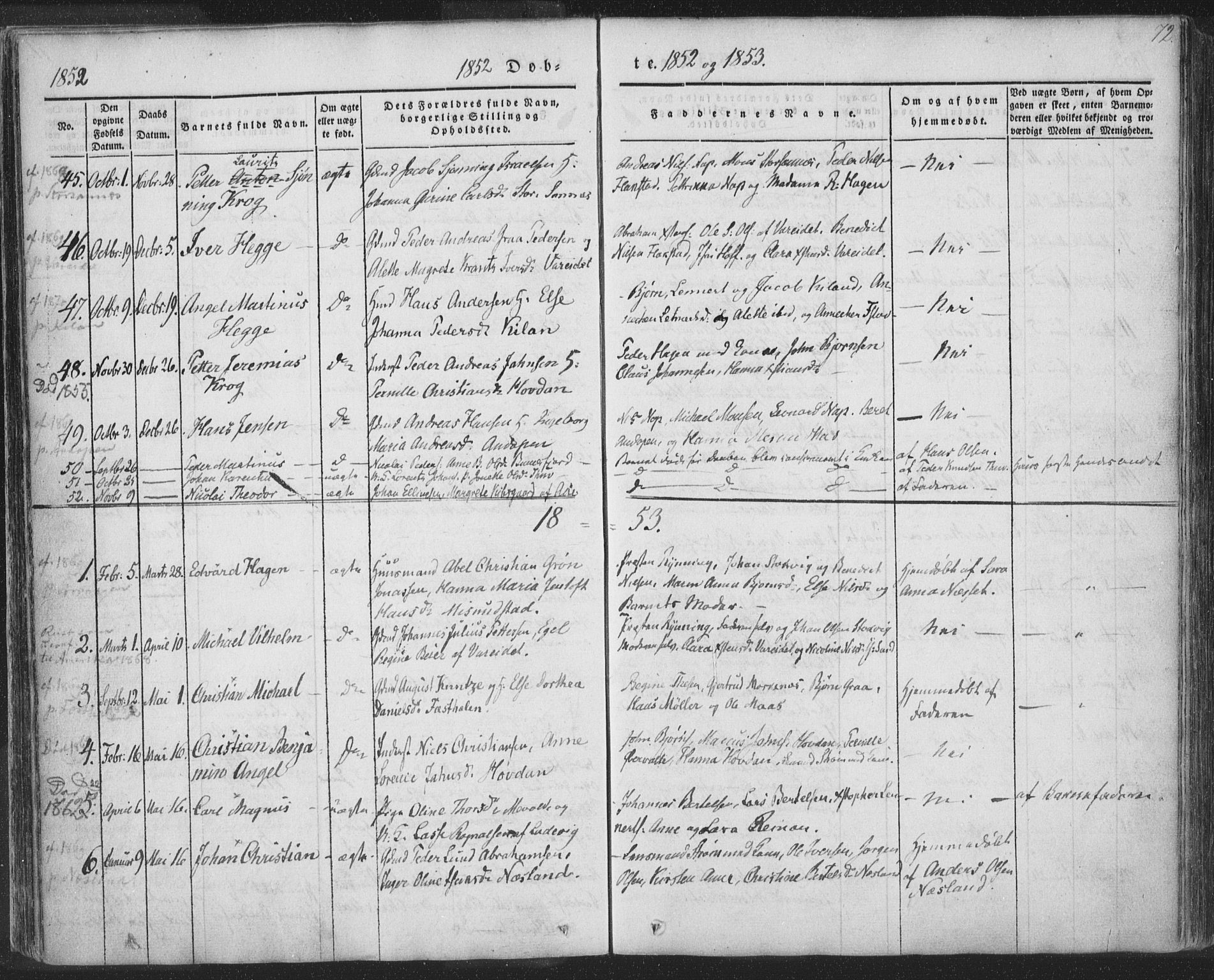 Ministerialprotokoller, klokkerbøker og fødselsregistre - Nordland, SAT/A-1459/885/L1202: Parish register (official) no. 885A03, 1838-1859, p. 72