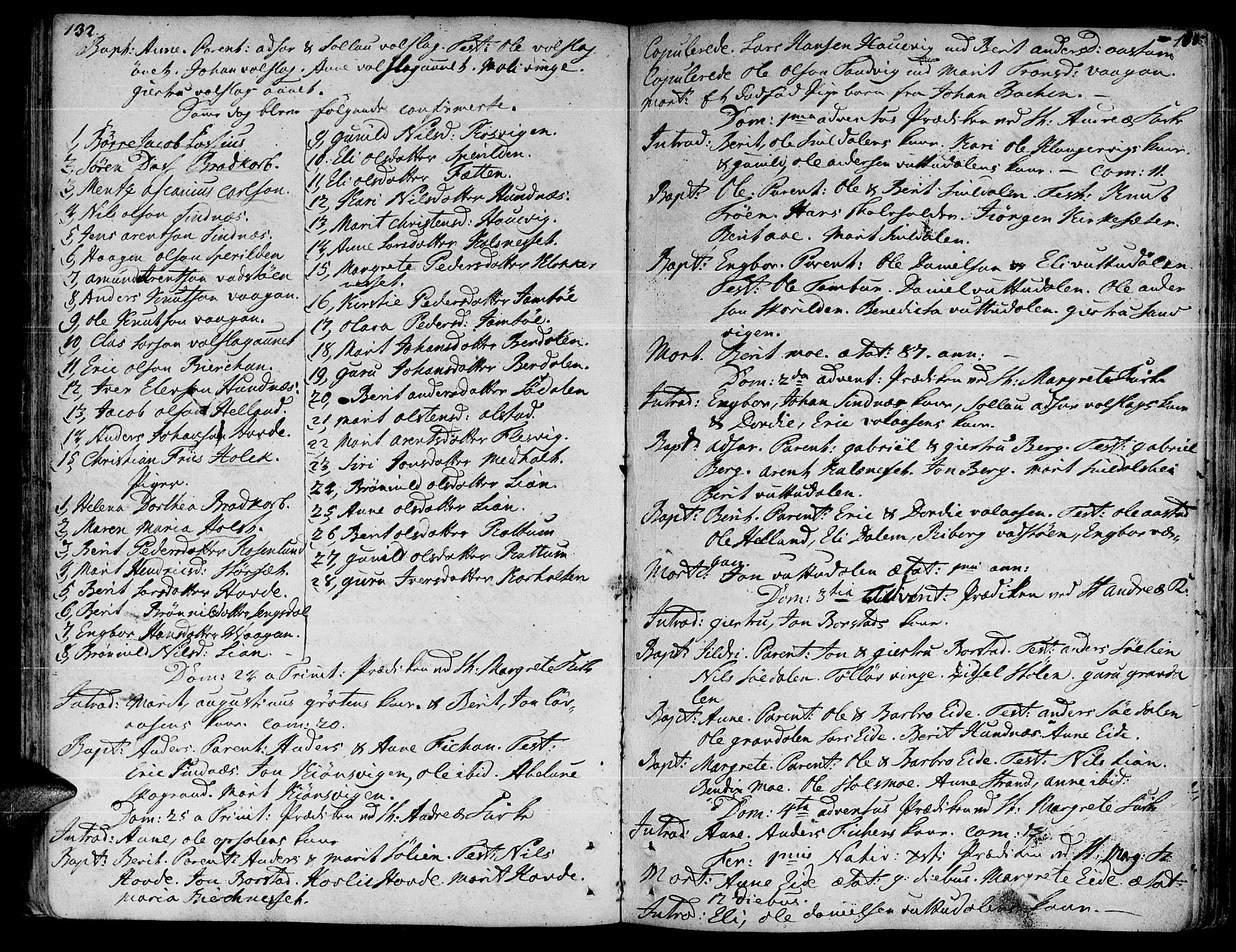 Ministerialprotokoller, klokkerbøker og fødselsregistre - Sør-Trøndelag, SAT/A-1456/630/L0489: Parish register (official) no. 630A02, 1757-1794, p. 132-133