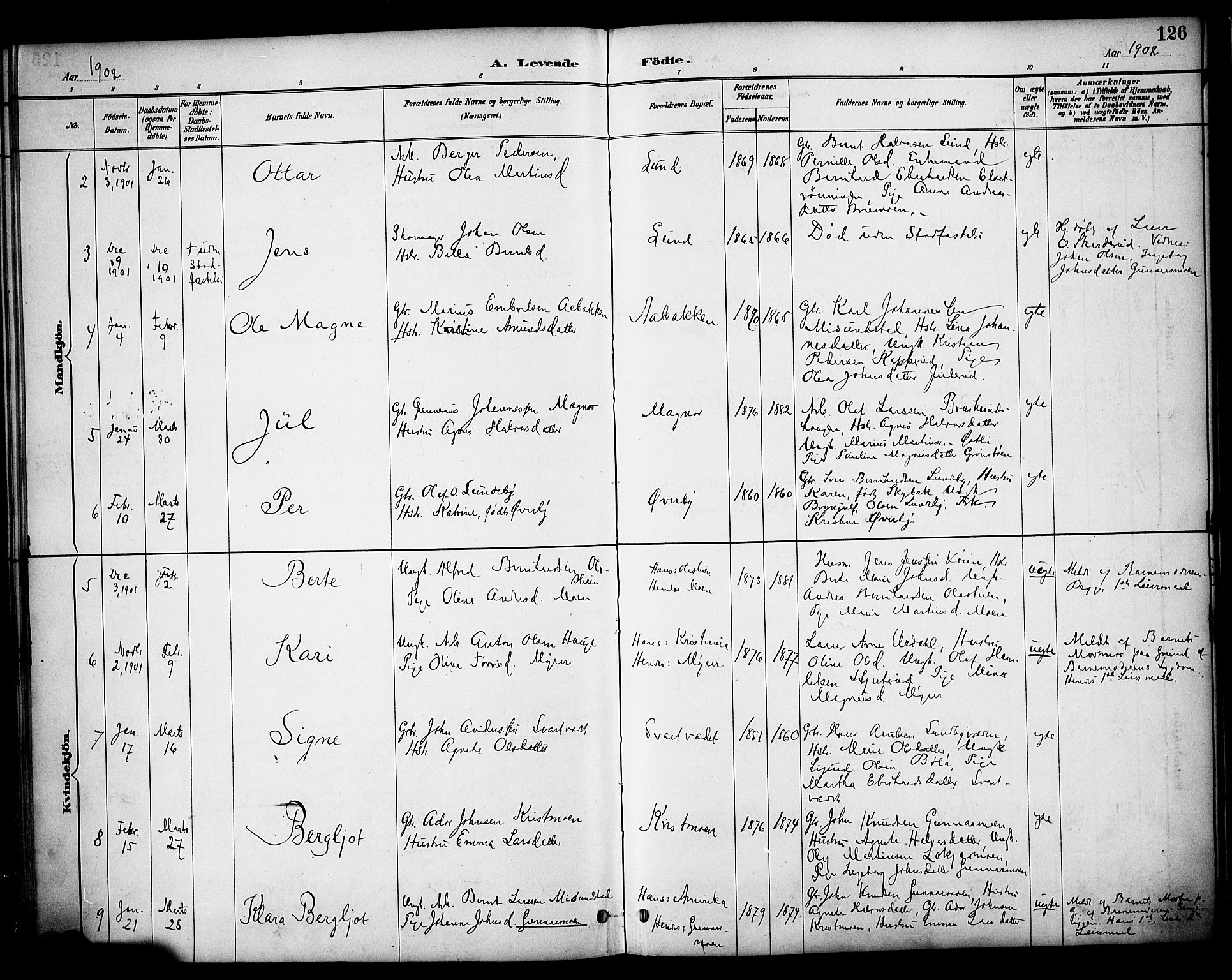 Våler prestekontor, Hedmark, AV/SAH-PREST-040/H/Ha/Haa/L0005: Parish register (official) no. 5, 1887-1905, p. 126