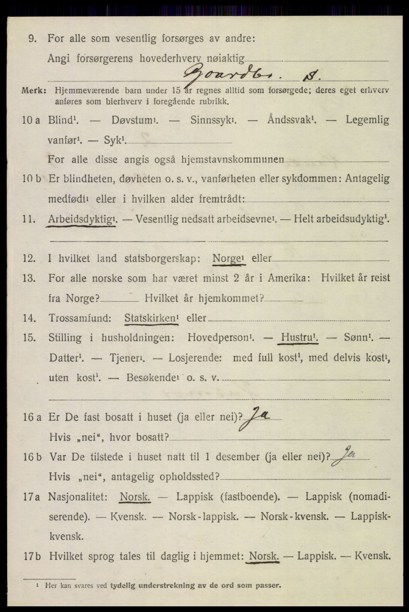 SAT, 1920 census for Lånke, 1920, p. 1771