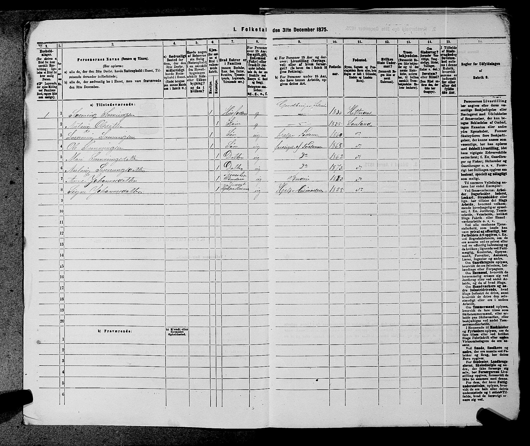 SAKO, 1875 census for 0827P Hjartdal, 1875, p. 644