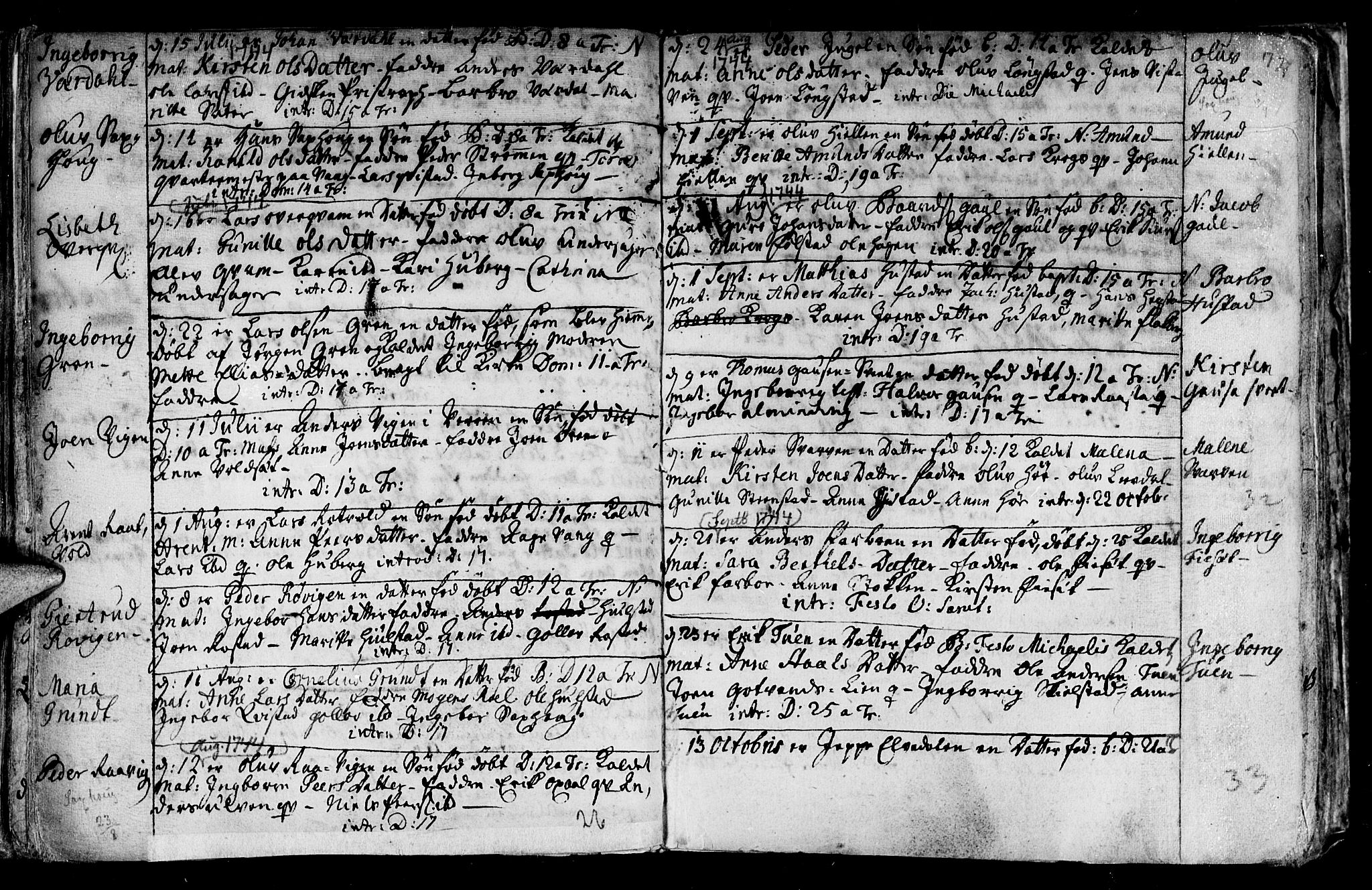Ministerialprotokoller, klokkerbøker og fødselsregistre - Nord-Trøndelag, SAT/A-1458/730/L0272: Parish register (official) no. 730A01, 1733-1764, p. 72