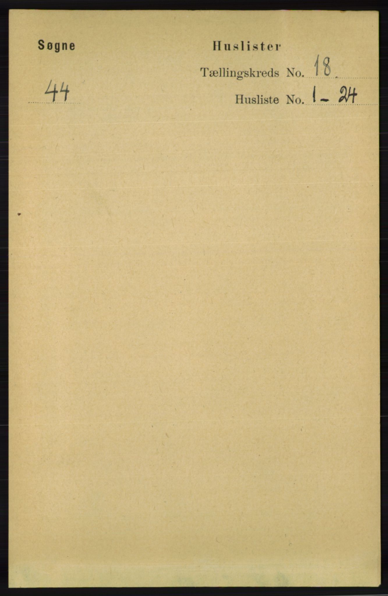 RA, 1891 census for 1018 Søgne, 1891, p. 4702