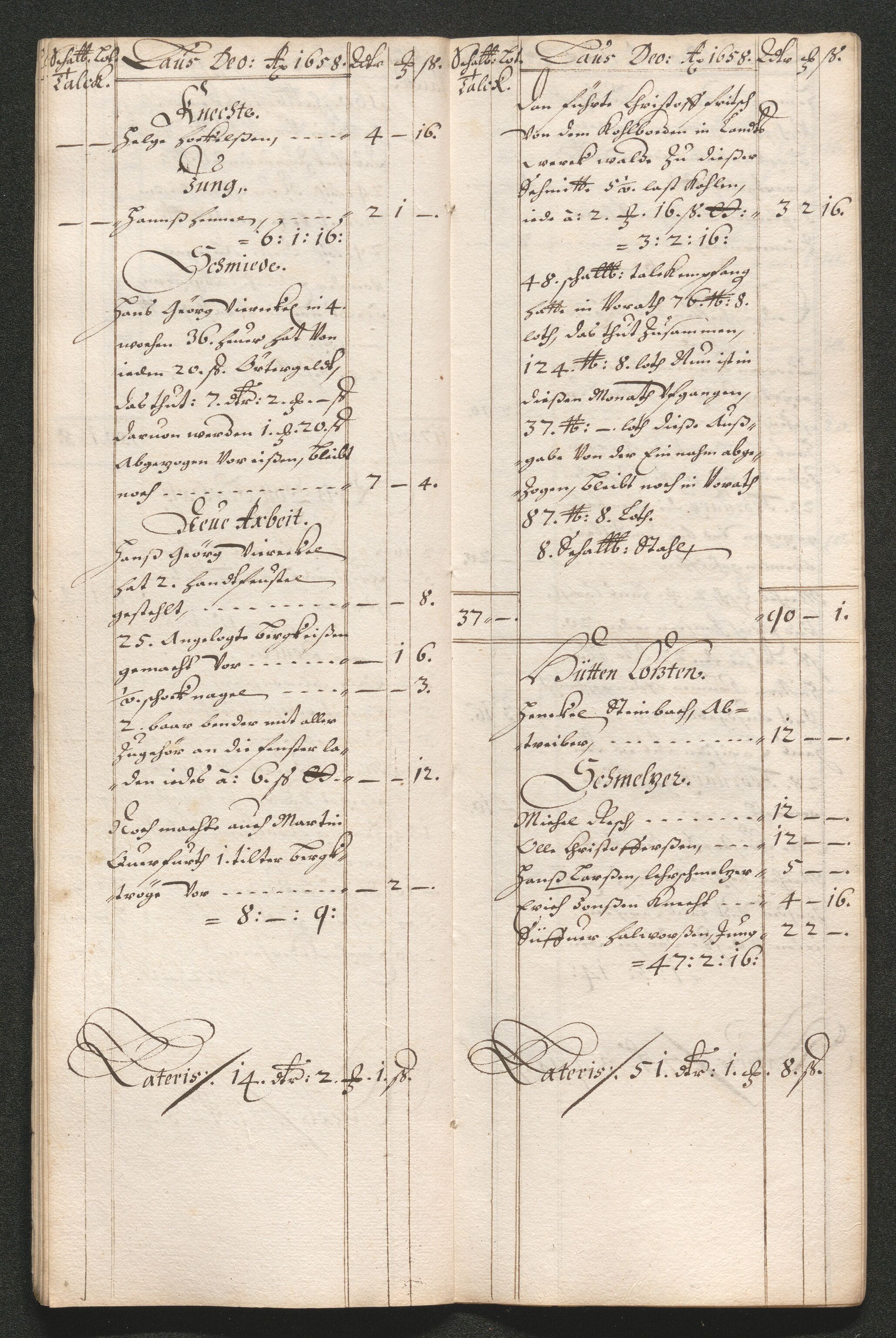 Kongsberg Sølvverk 1623-1816, SAKO/EA-3135/001/D/Dc/Dcd/L0033: Utgiftsregnskap for gruver m.m. , 1658, p. 135